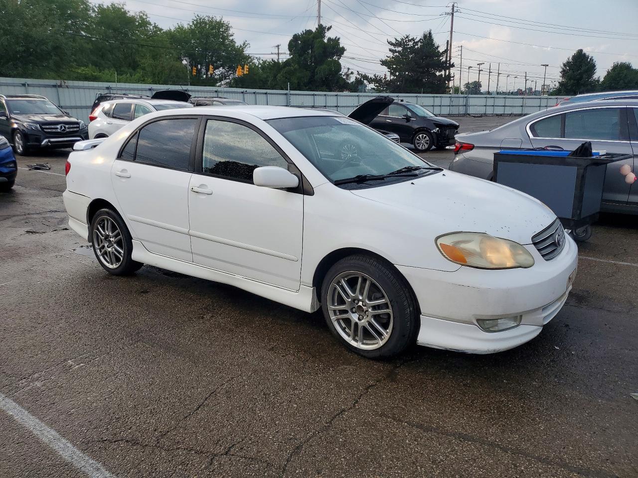 2003 Toyota Corolla S White vin: 1NXBR32E13Z184060