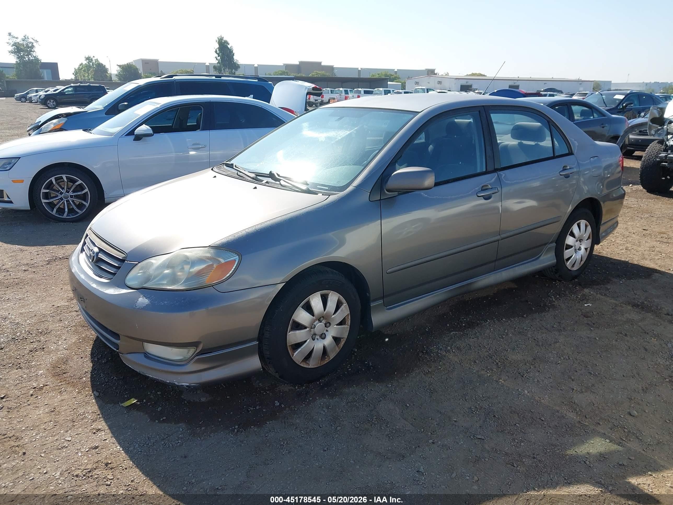 2004 Toyota Corolla S Gray vin: 1NXBR32E14Z301217