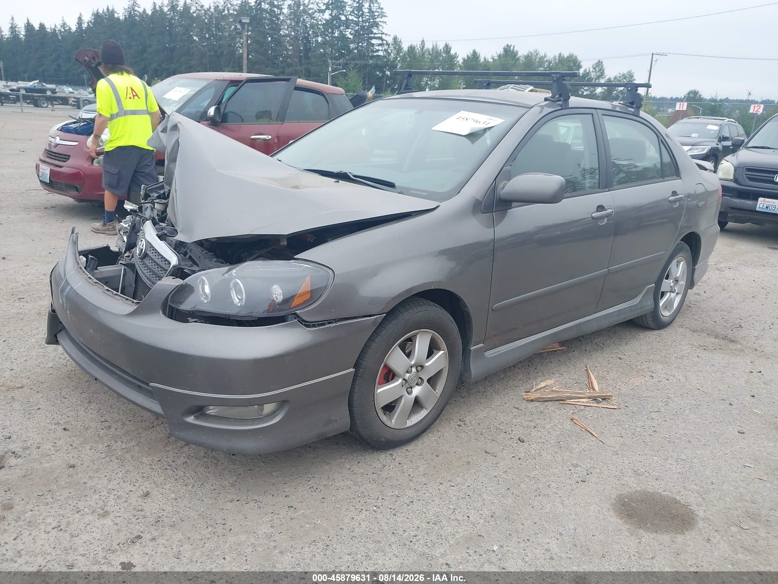2005 Toyota Corolla S Gray vin: 1NXBR32E15Z457551