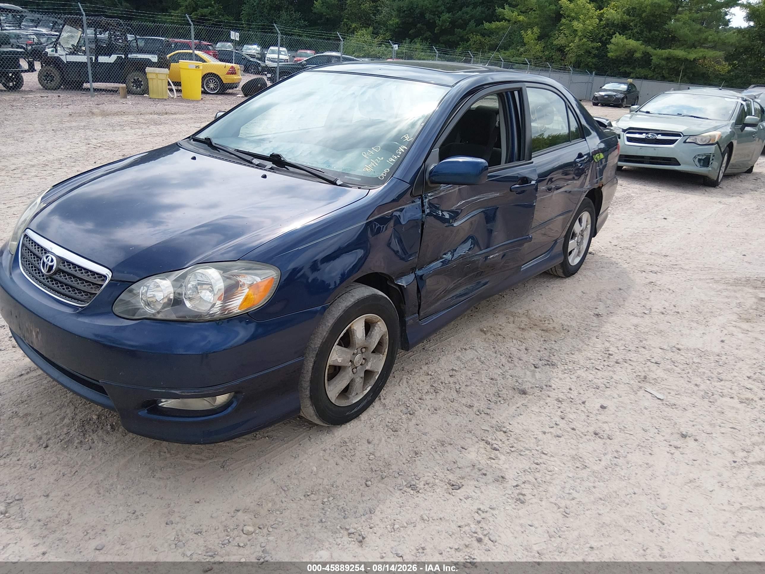 2006 Toyota Corolla S Blue vin: 1NXBR32E16Z686944