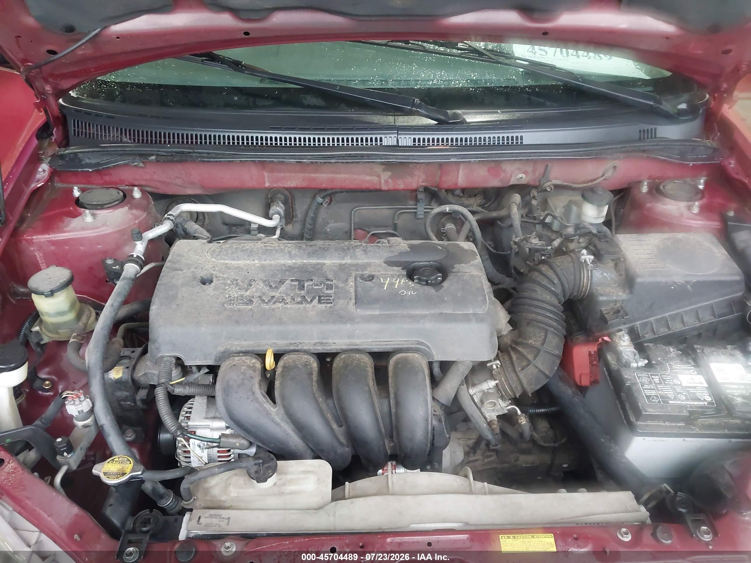 2006 Toyota Corolla Ce Red vin: 1NXBR32E16Z705265