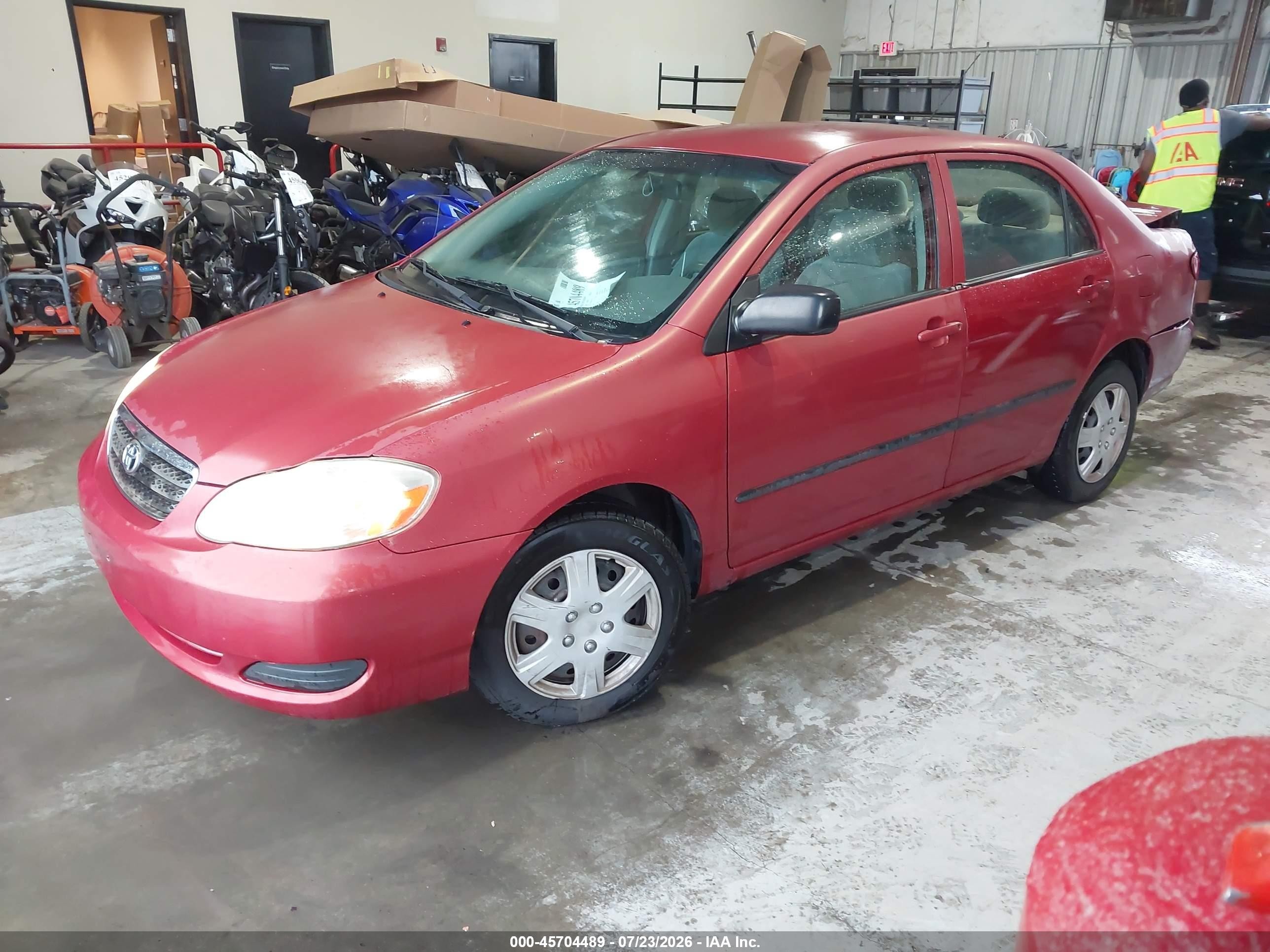 2006 Toyota Corolla Ce Red vin: 1NXBR32E16Z705265