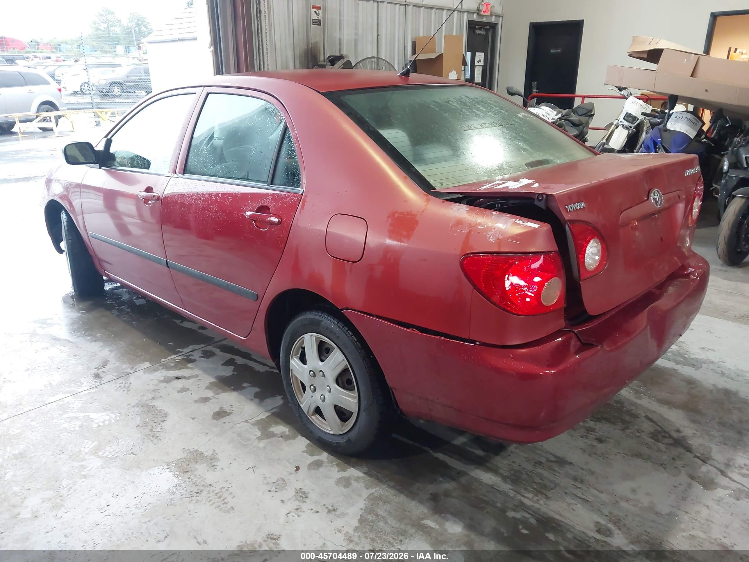 2006 Toyota Corolla Ce Red vin: 1NXBR32E16Z705265