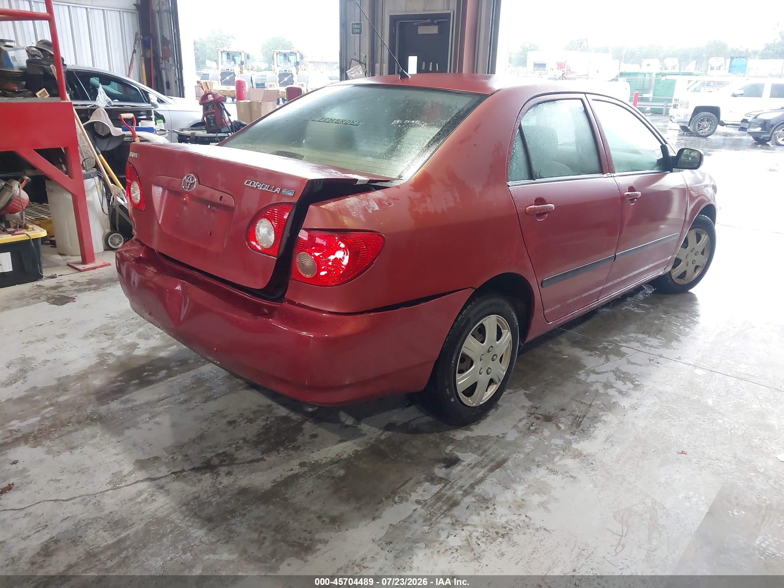 2006 Toyota Corolla Ce Red vin: 1NXBR32E16Z705265