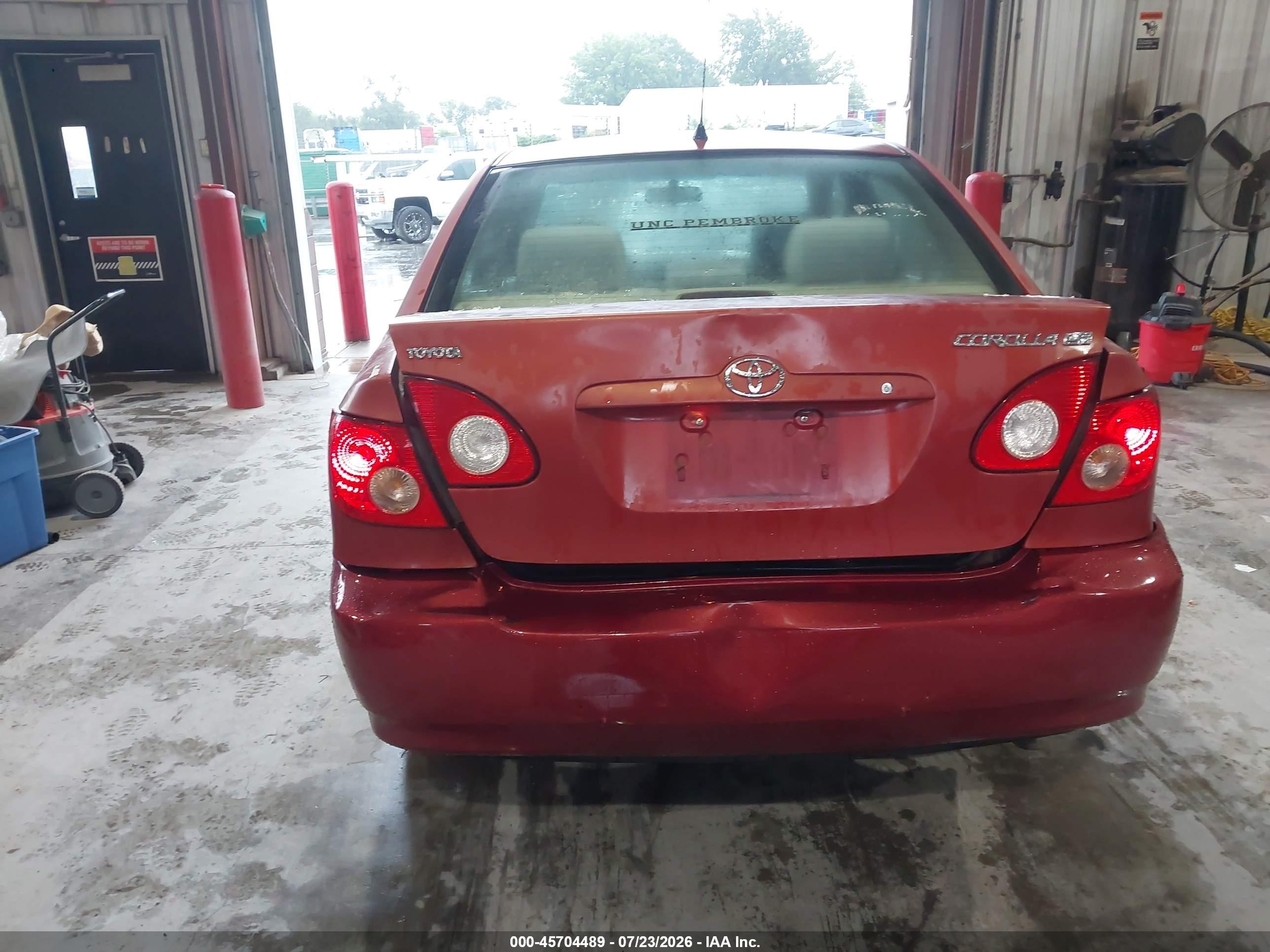 2006 Toyota Corolla Ce Red vin: 1NXBR32E16Z705265