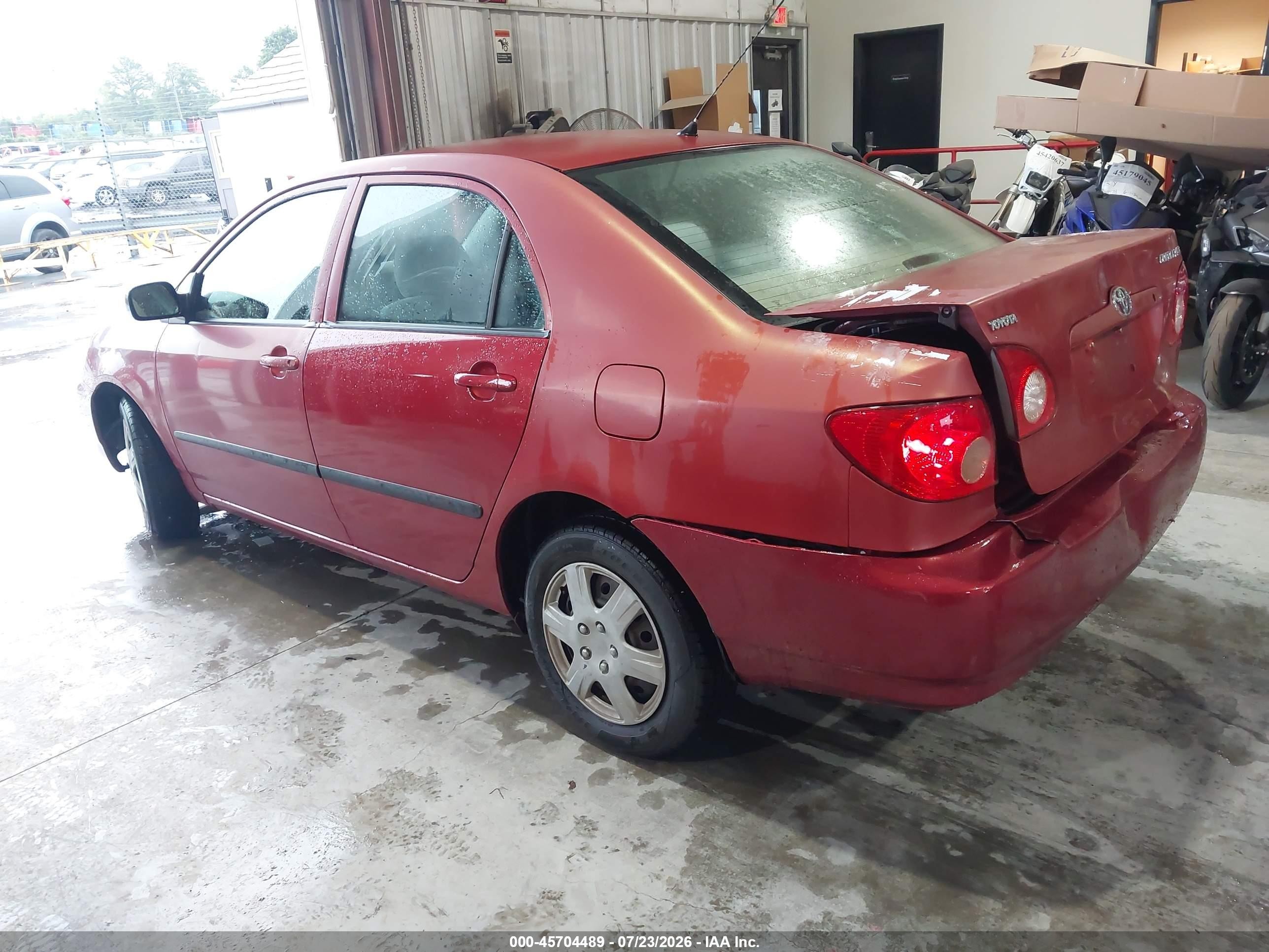 2006 Toyota Corolla Ce Red vin: 1NXBR32E16Z705265
