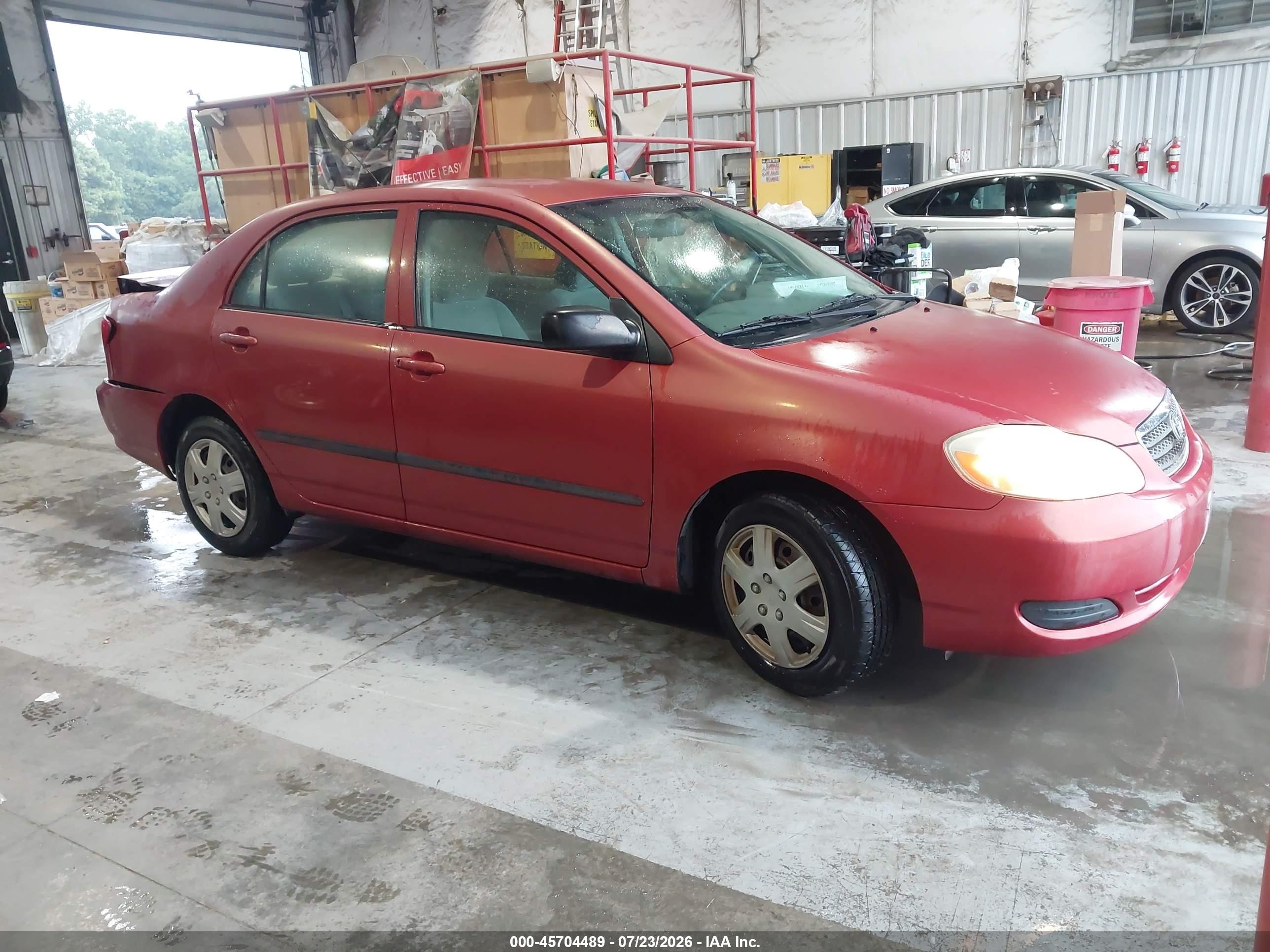 2006 Toyota Corolla Ce Red vin: 1NXBR32E16Z705265