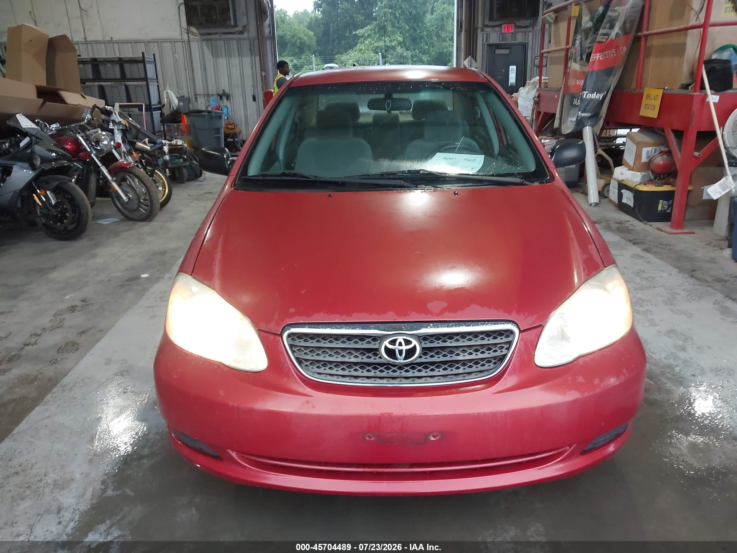 2006 Toyota Corolla Ce Red vin: 1NXBR32E16Z705265