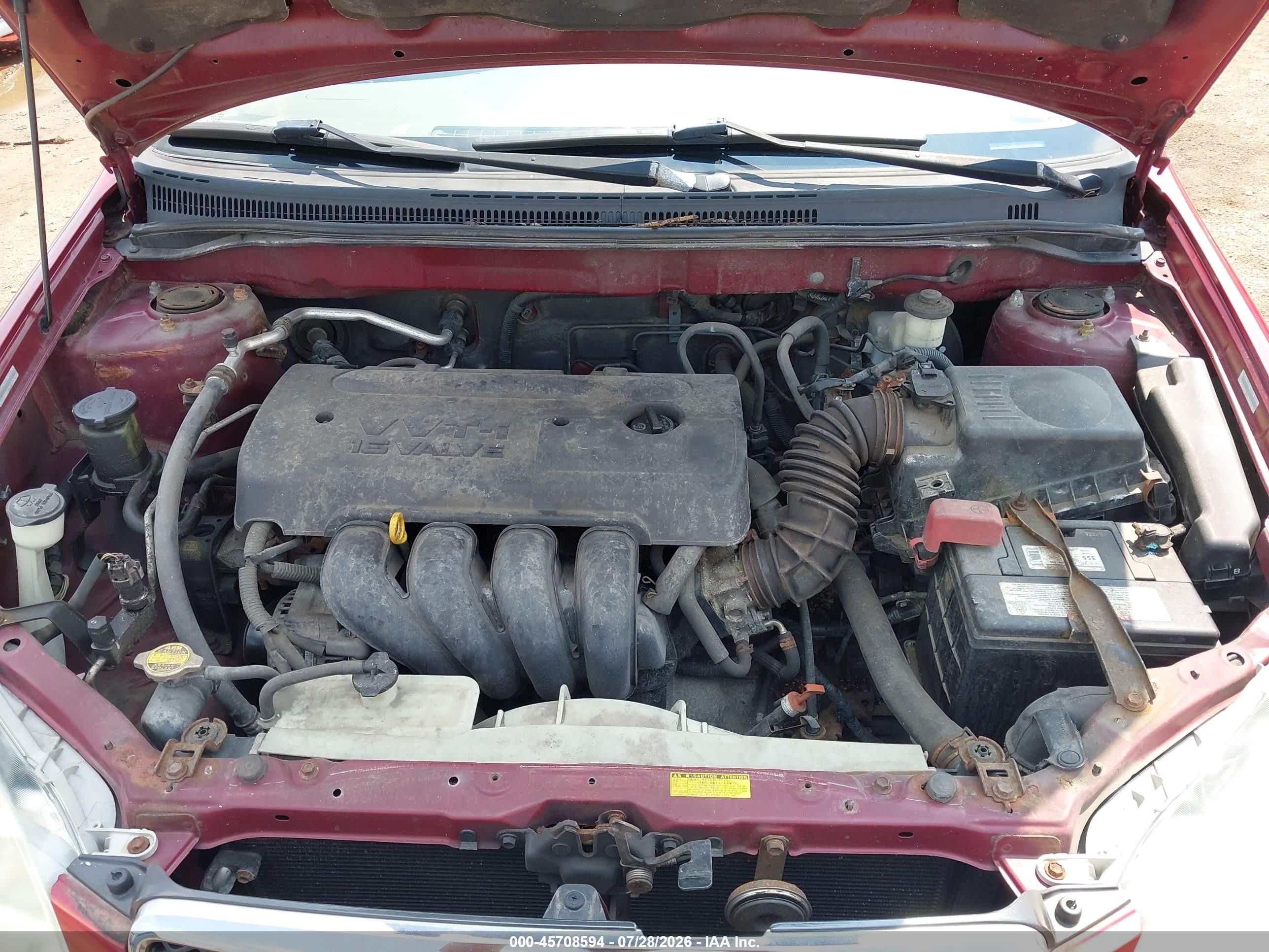 2006 Toyota Corolla Le Red vin: 1NXBR32E16Z739044