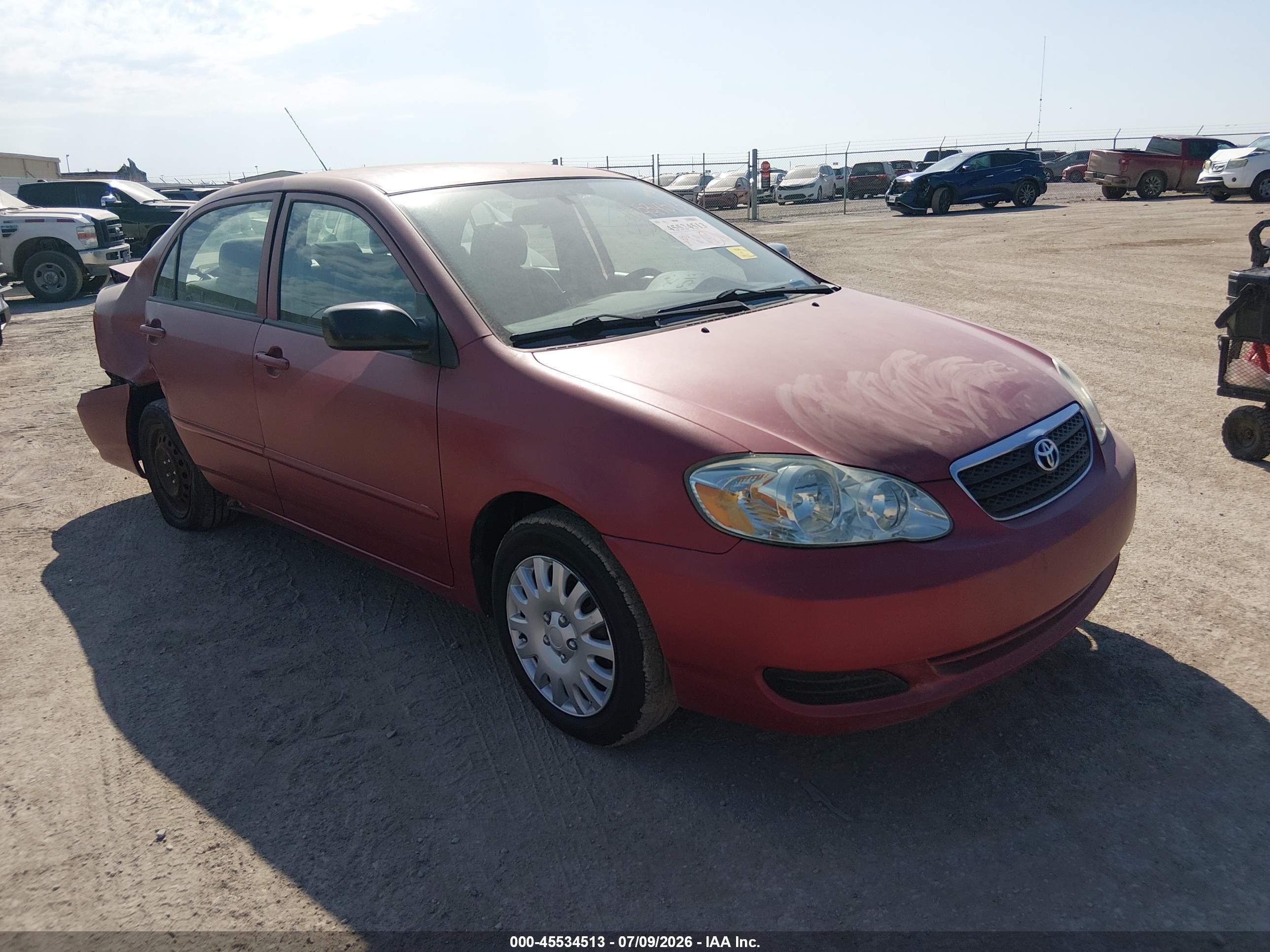 2006 Toyota Corolla Ce Red vin: 1NXBR32E16Z744454