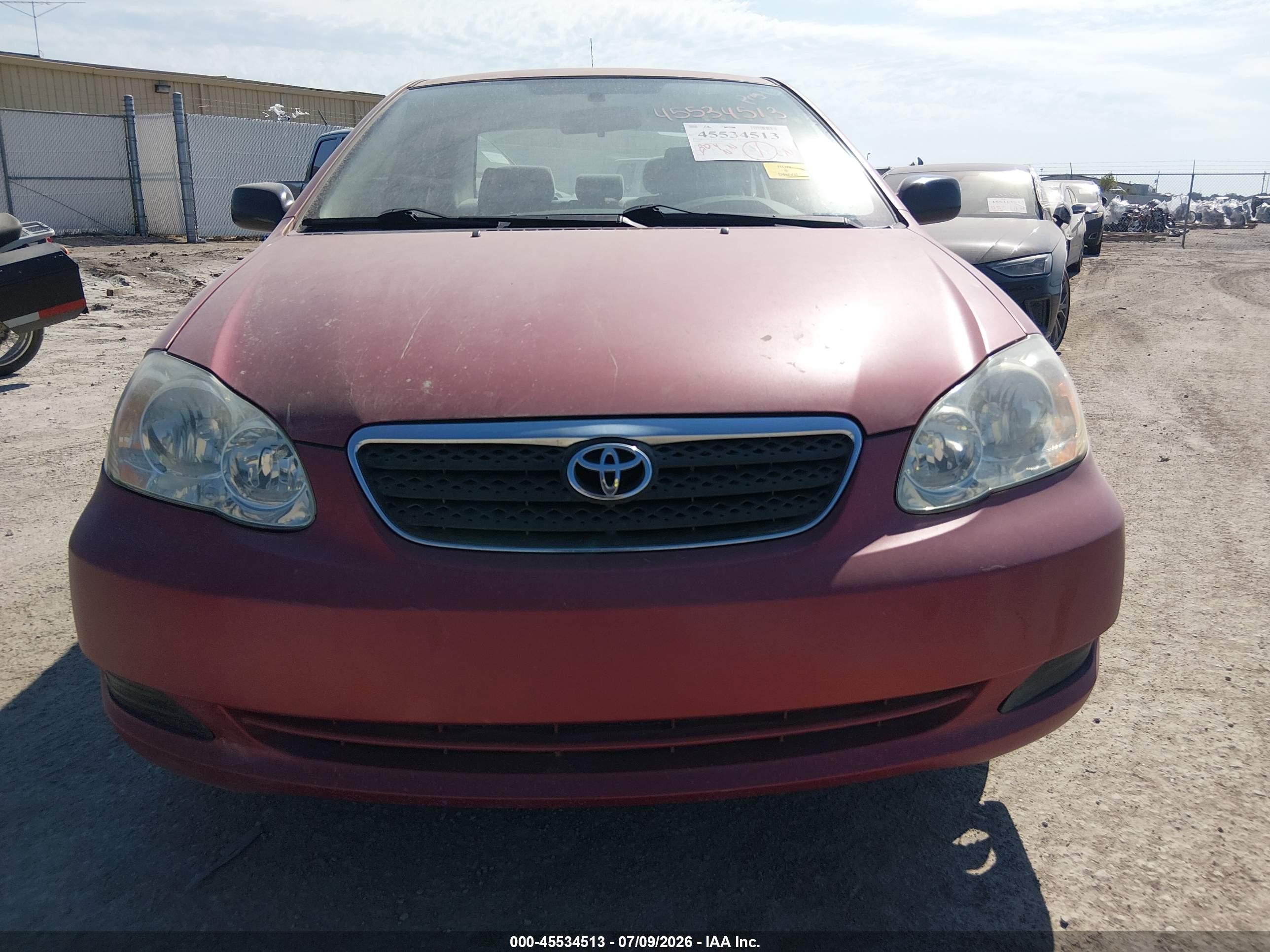 2006 Toyota Corolla Ce Red vin: 1NXBR32E16Z744454