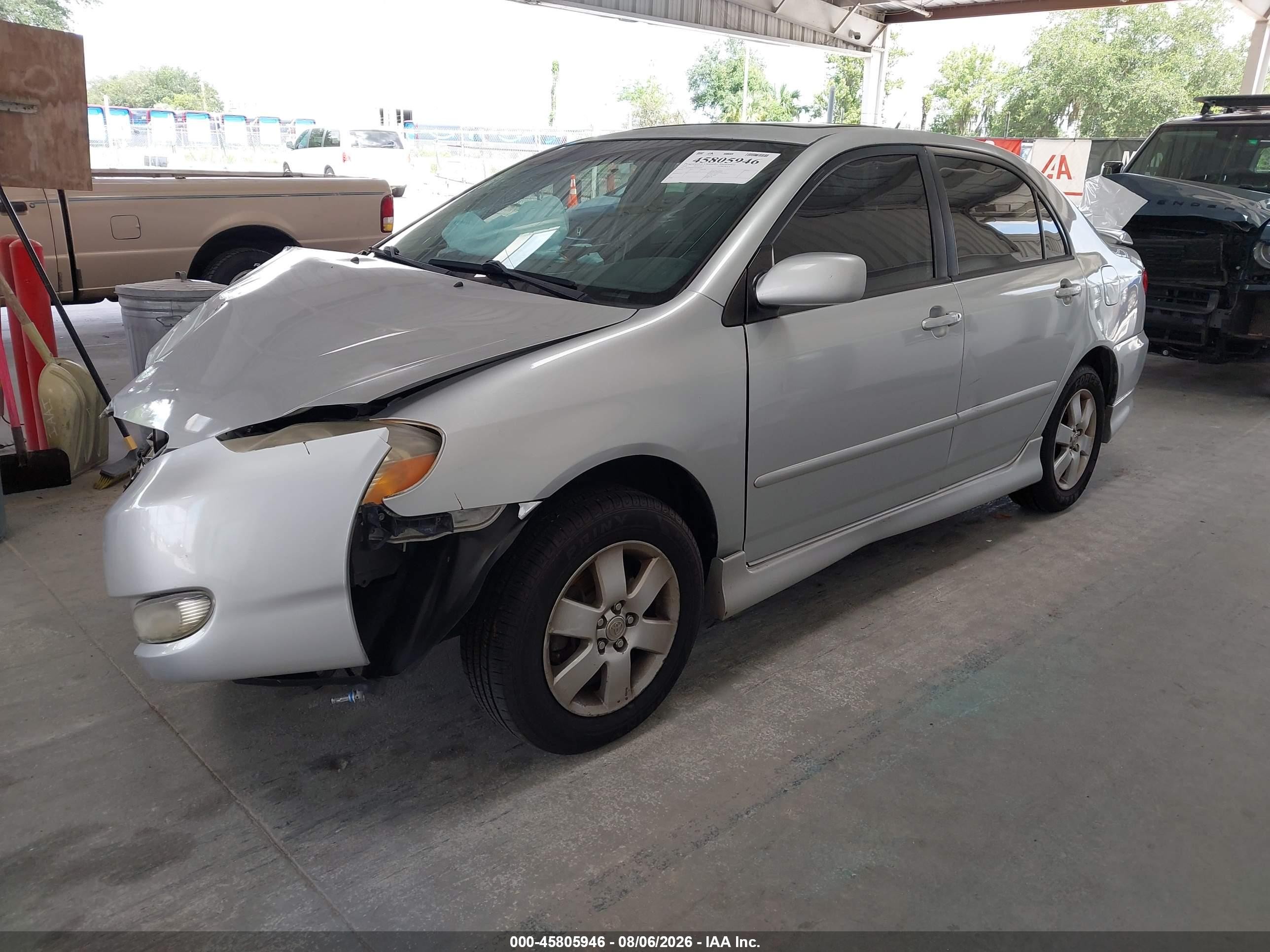 2008 Toyota Corolla S Silver vin: 1NXBR32E18Z050320