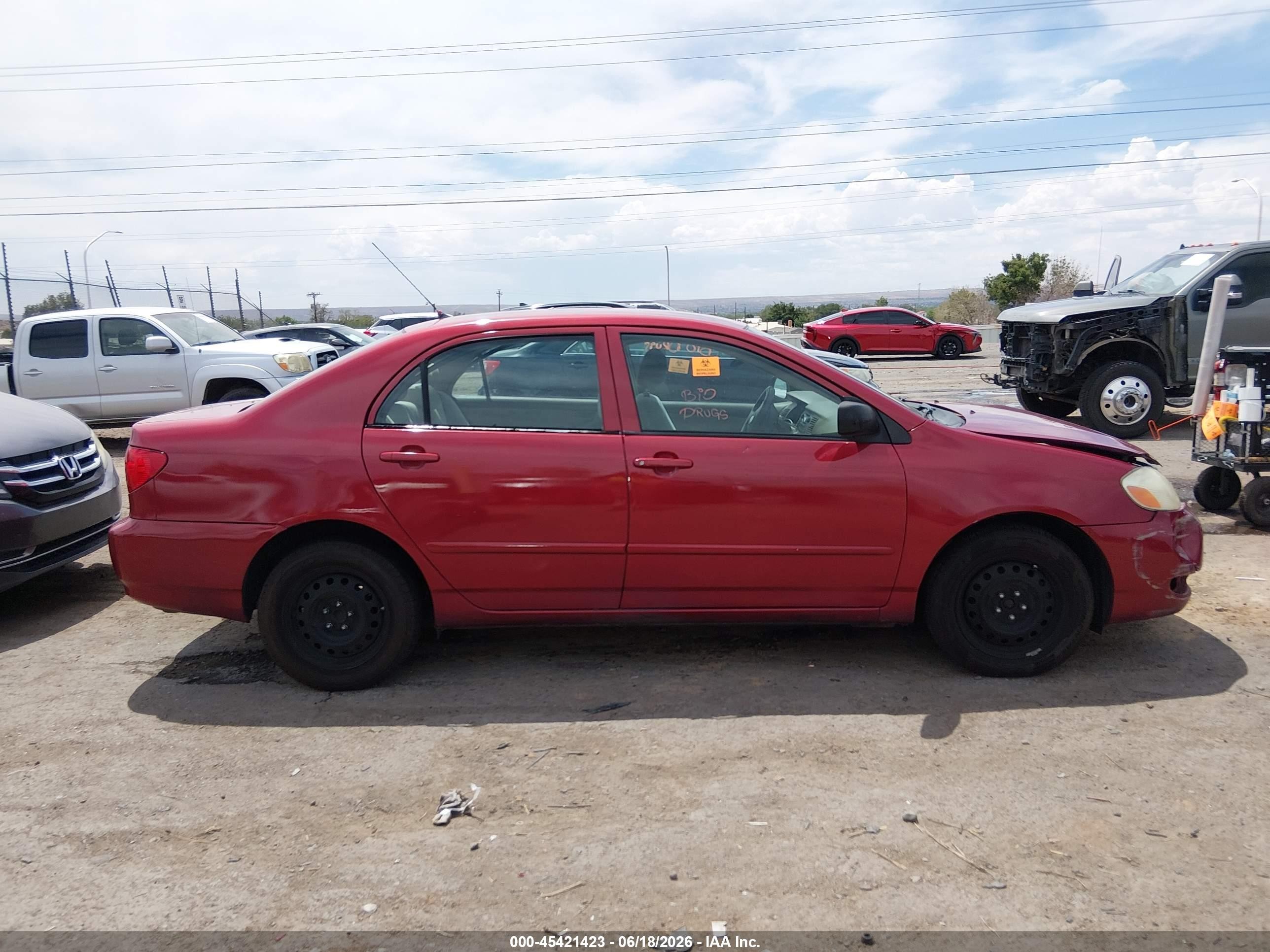 2008 Toyota Corolla Ce Красный vin: 1NXBR32E18Z950067