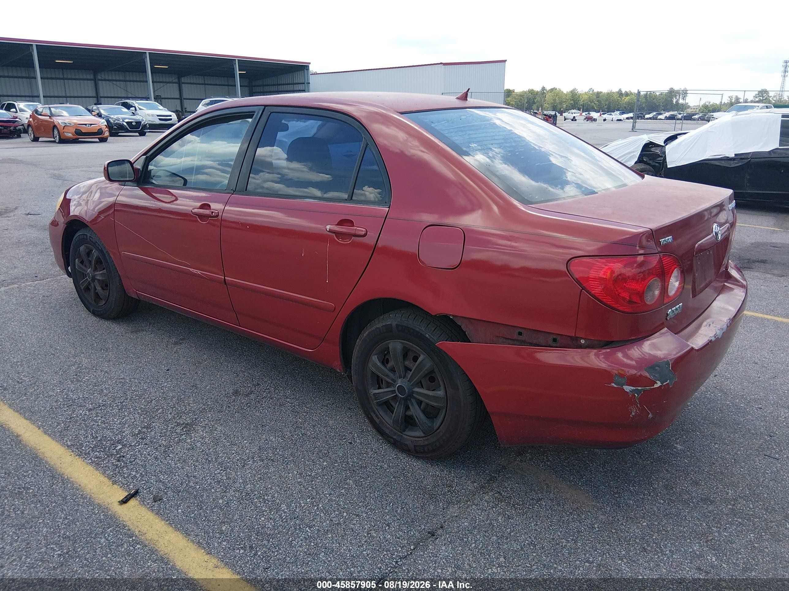 2008 Toyota Corolla Le Red vin: 1NXBR32E18Z953096