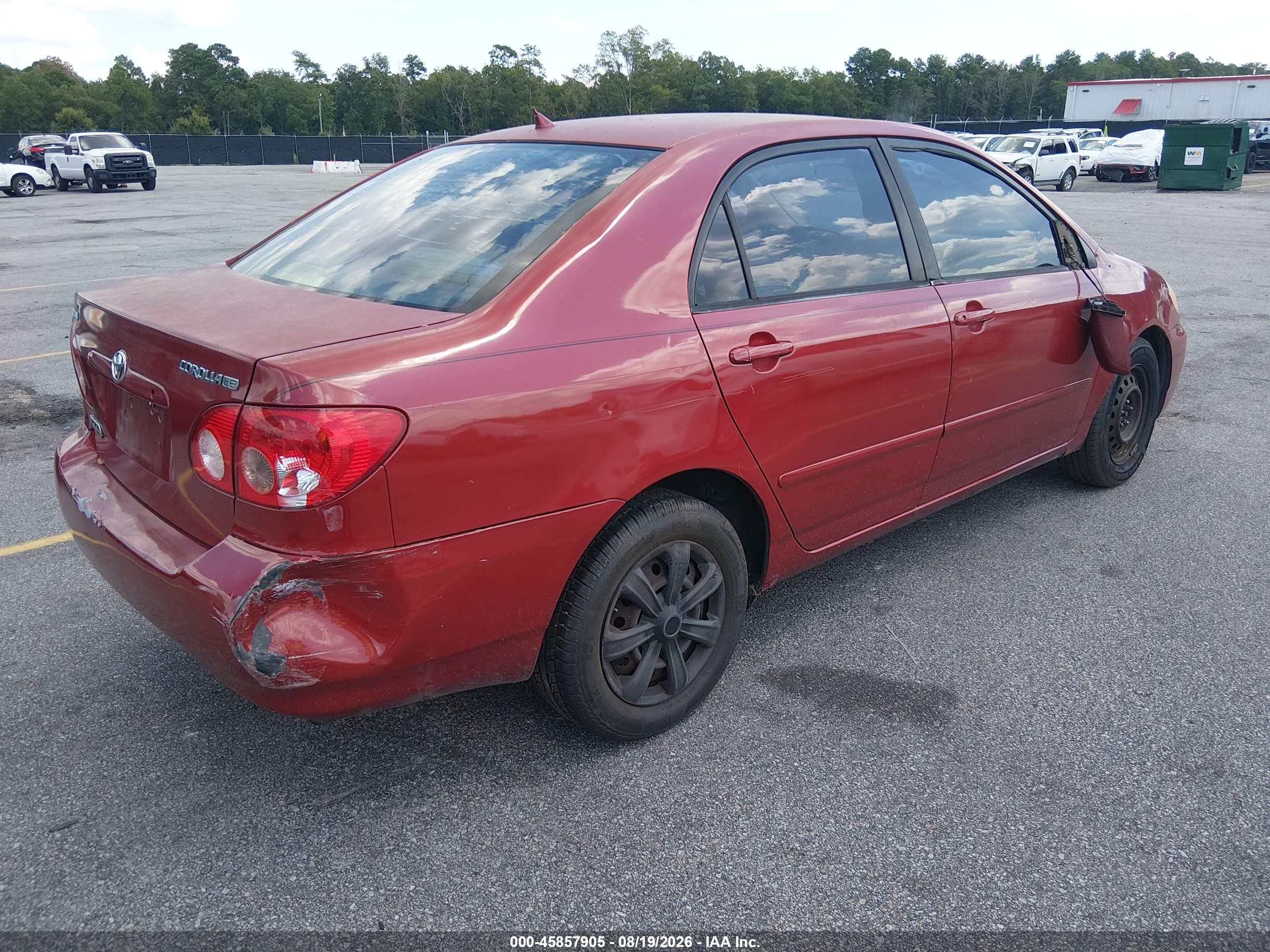 2008 Toyota Corolla Le Red vin: 1NXBR32E18Z953096