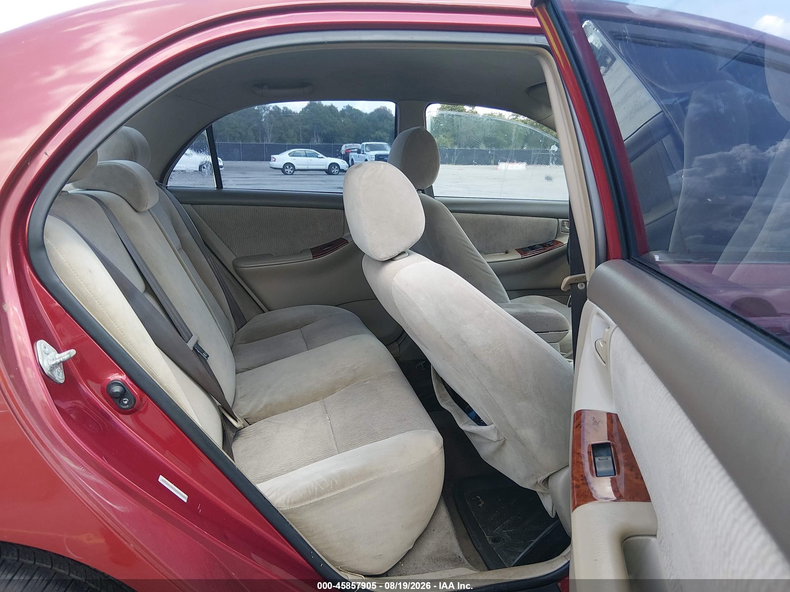 2008 Toyota Corolla Le Red vin: 1NXBR32E18Z953096