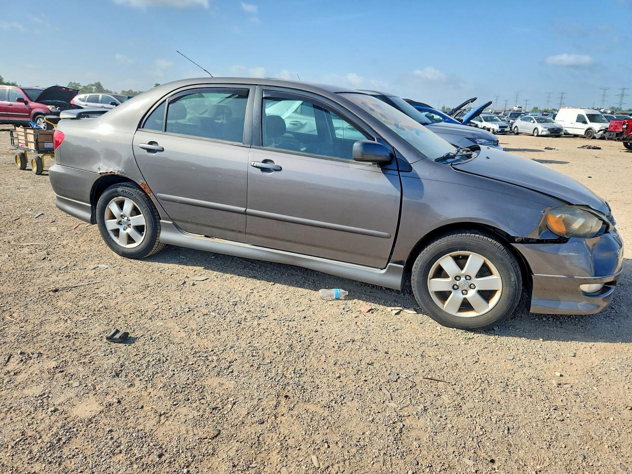 2008 Toyota Corolla S Gray vin: 1NXBR32E18Z985515