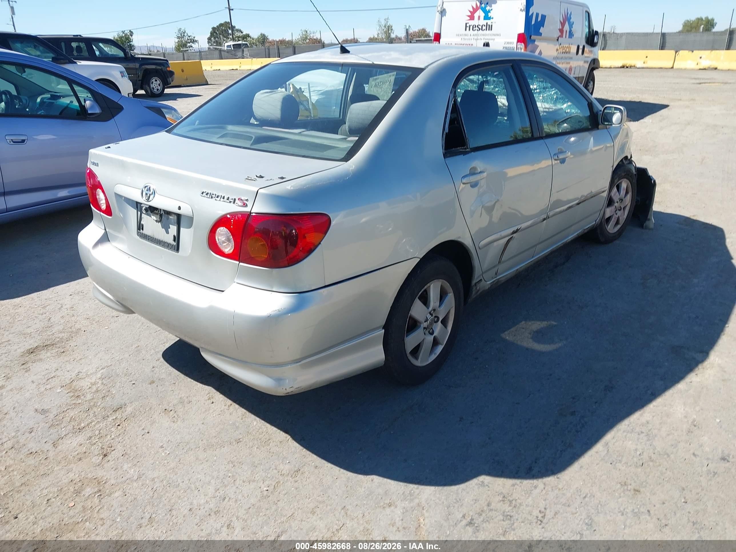 2003 Toyota Corolla S Silver vin: 1NXBR32E23Z079124