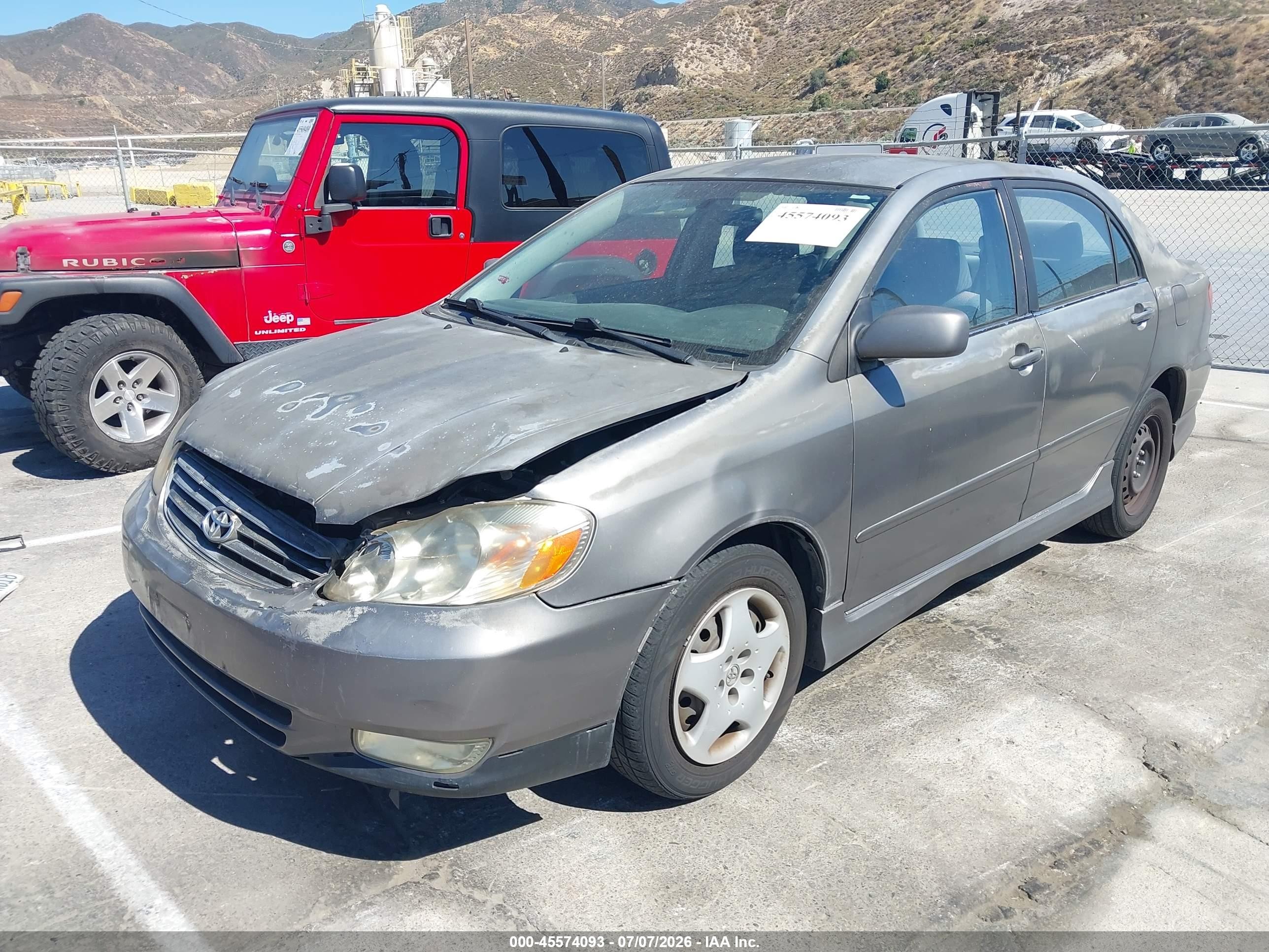 2004 Toyota Corolla S Серый vin: 1NXBR32E24Z218850