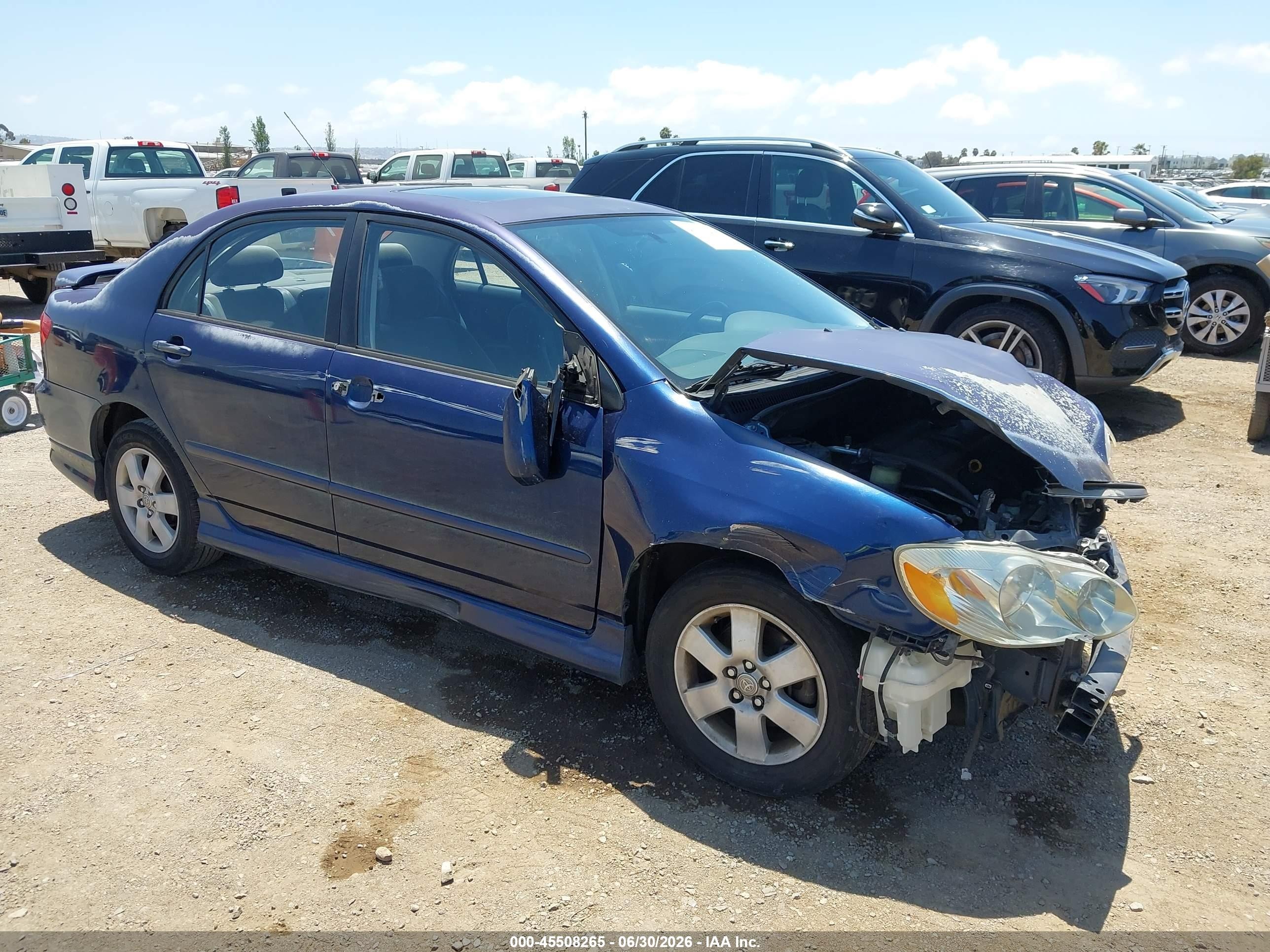 2004 Toyota Corolla S Blue vin: 1NXBR32E24Z233557