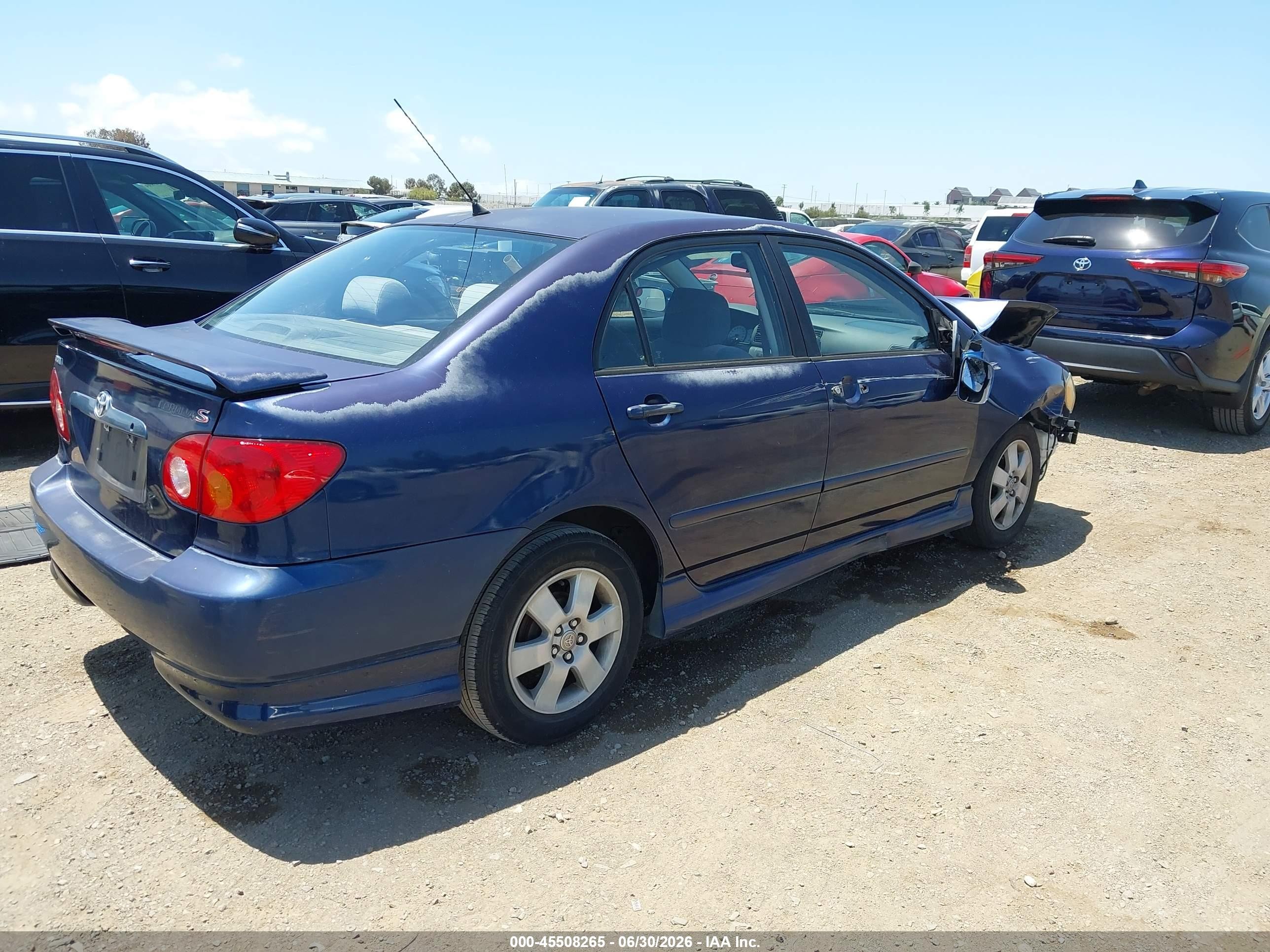 2004 Toyota Corolla S Blue vin: 1NXBR32E24Z233557