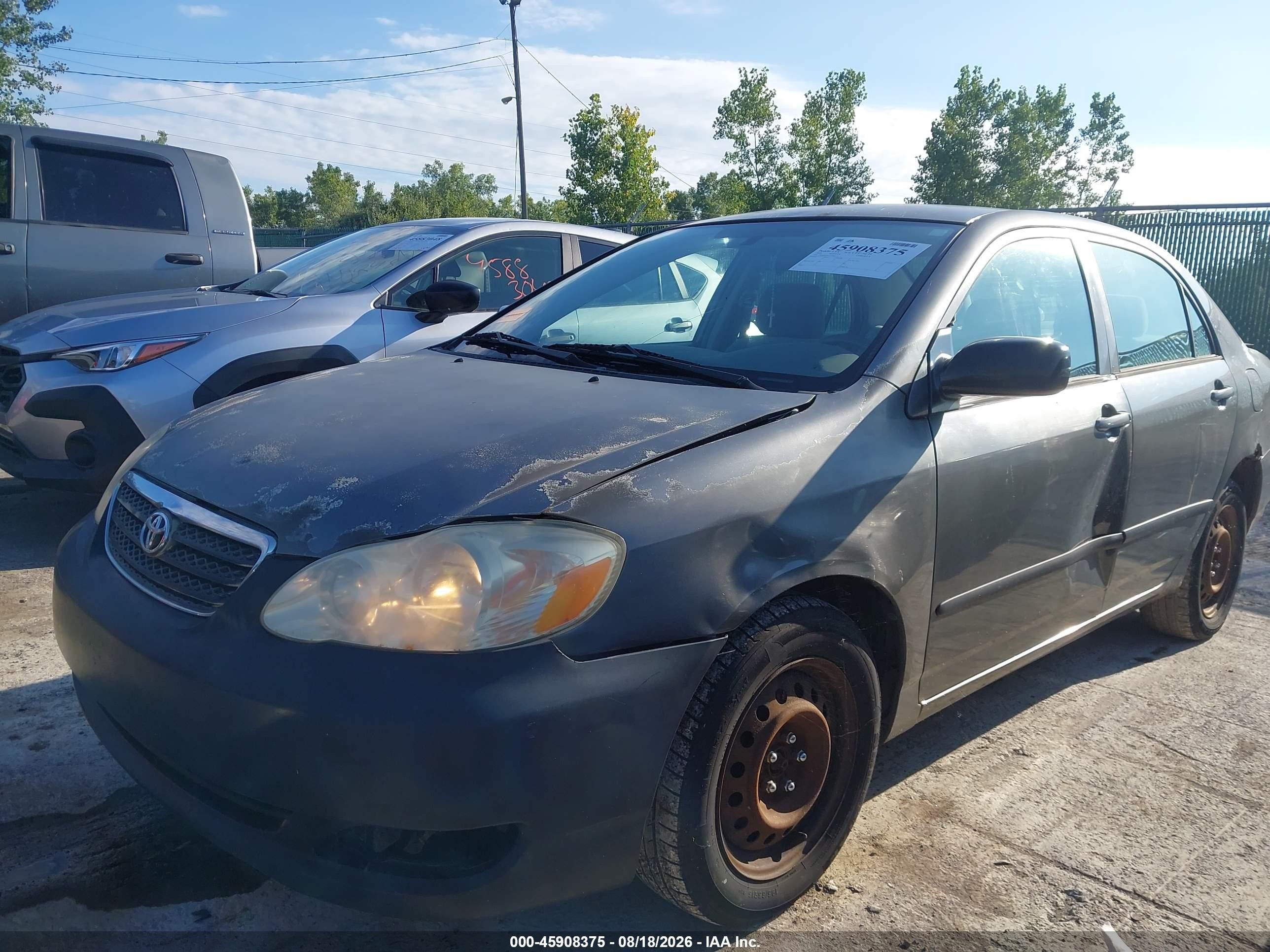 2005 Toyota Corolla Ce Серый vin: 1NXBR32E25Z498139