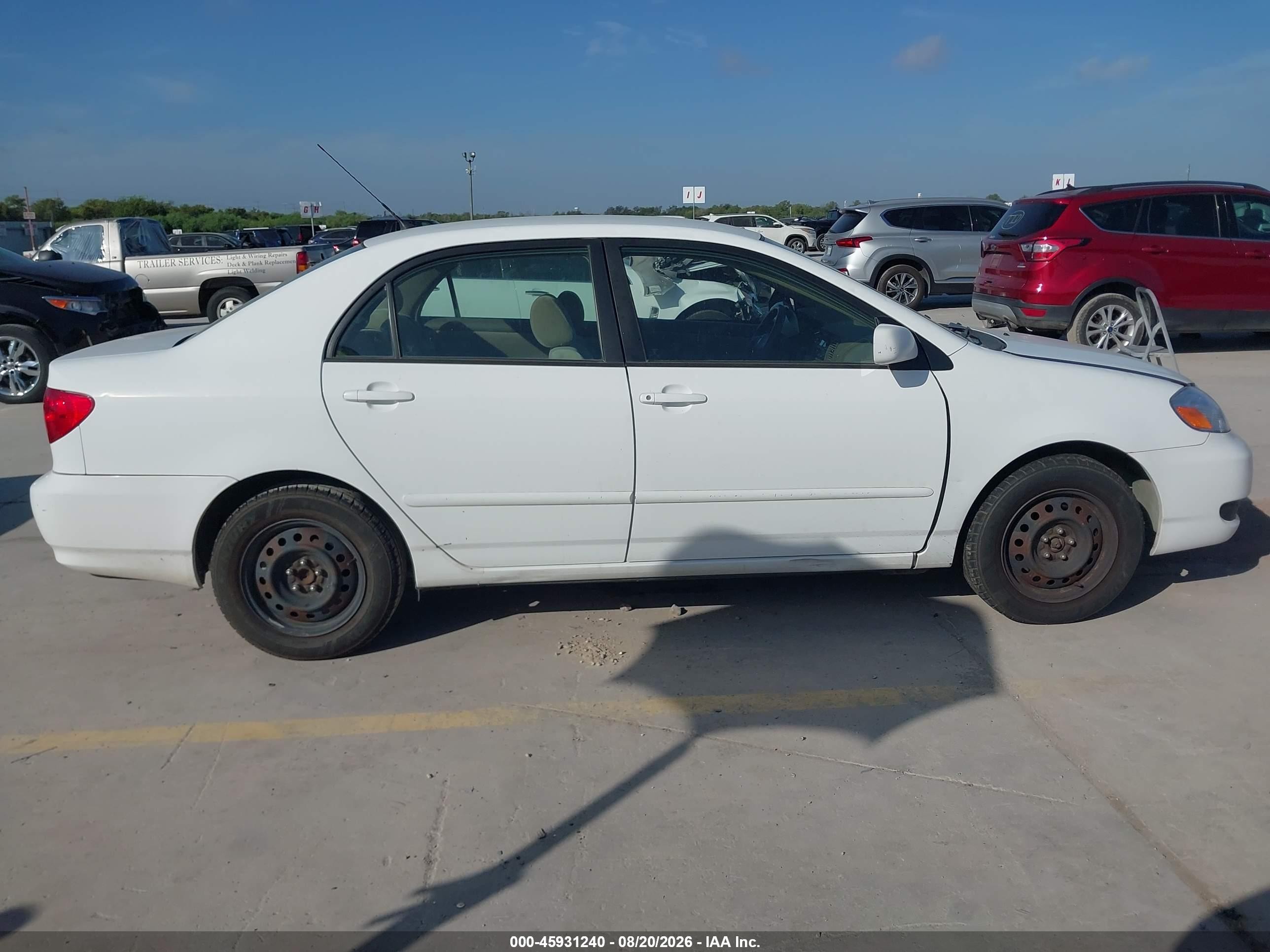 2006 Toyota Corolla Le White vin: 1NXBR32E26Z634433