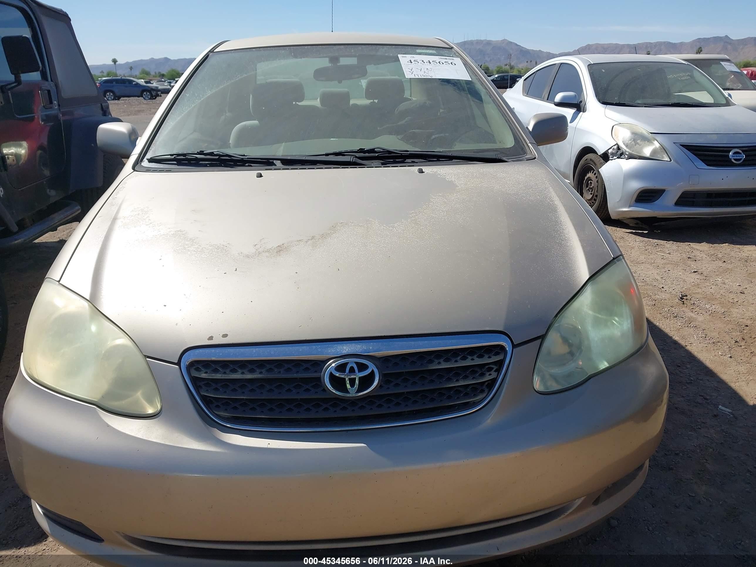 2006 Toyota Corolla Le Tan vin: 1NXBR32E26Z763515