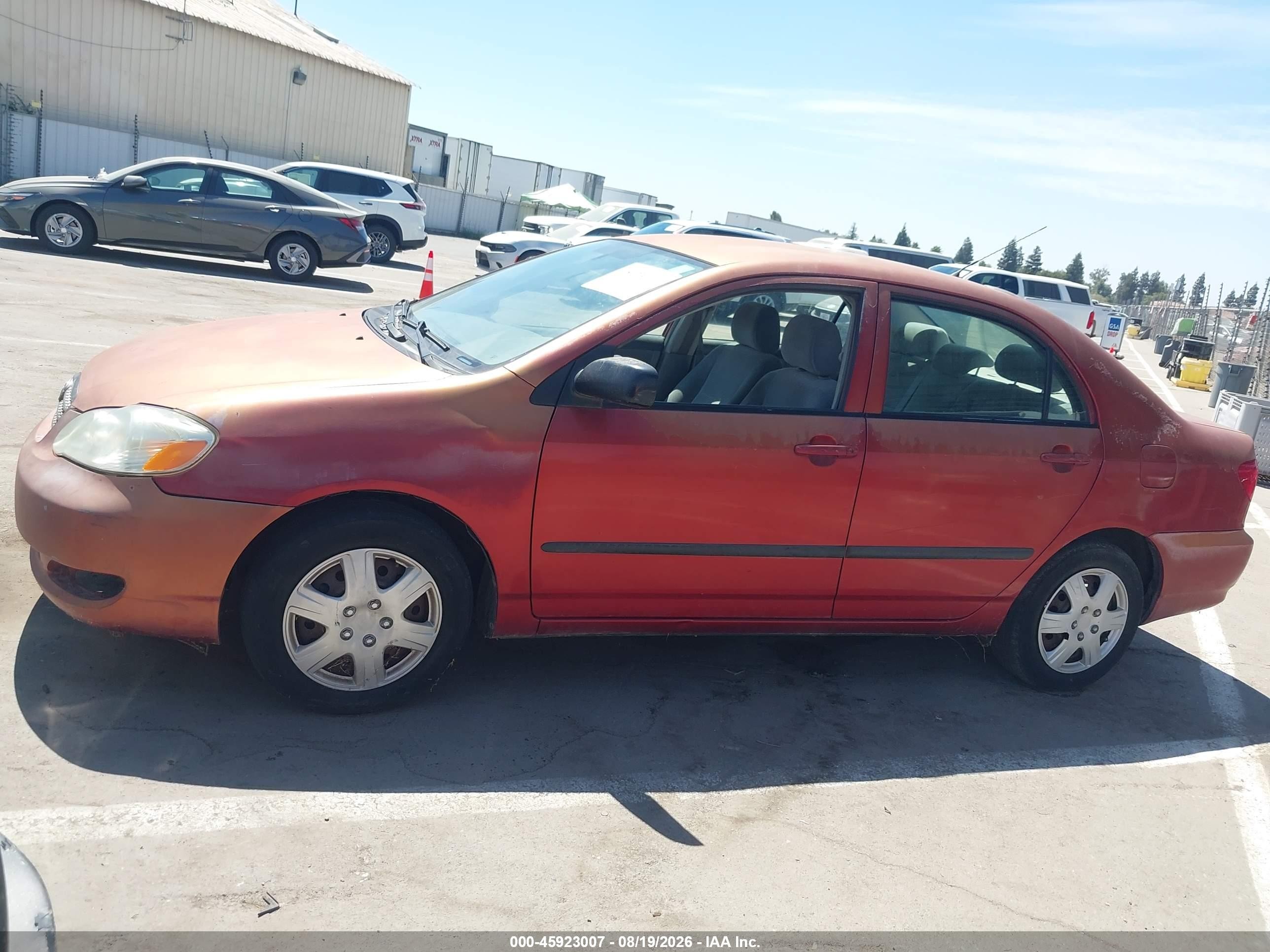 2007 Toyota Corolla Ce Red vin: 1NXBR32E27Z862790