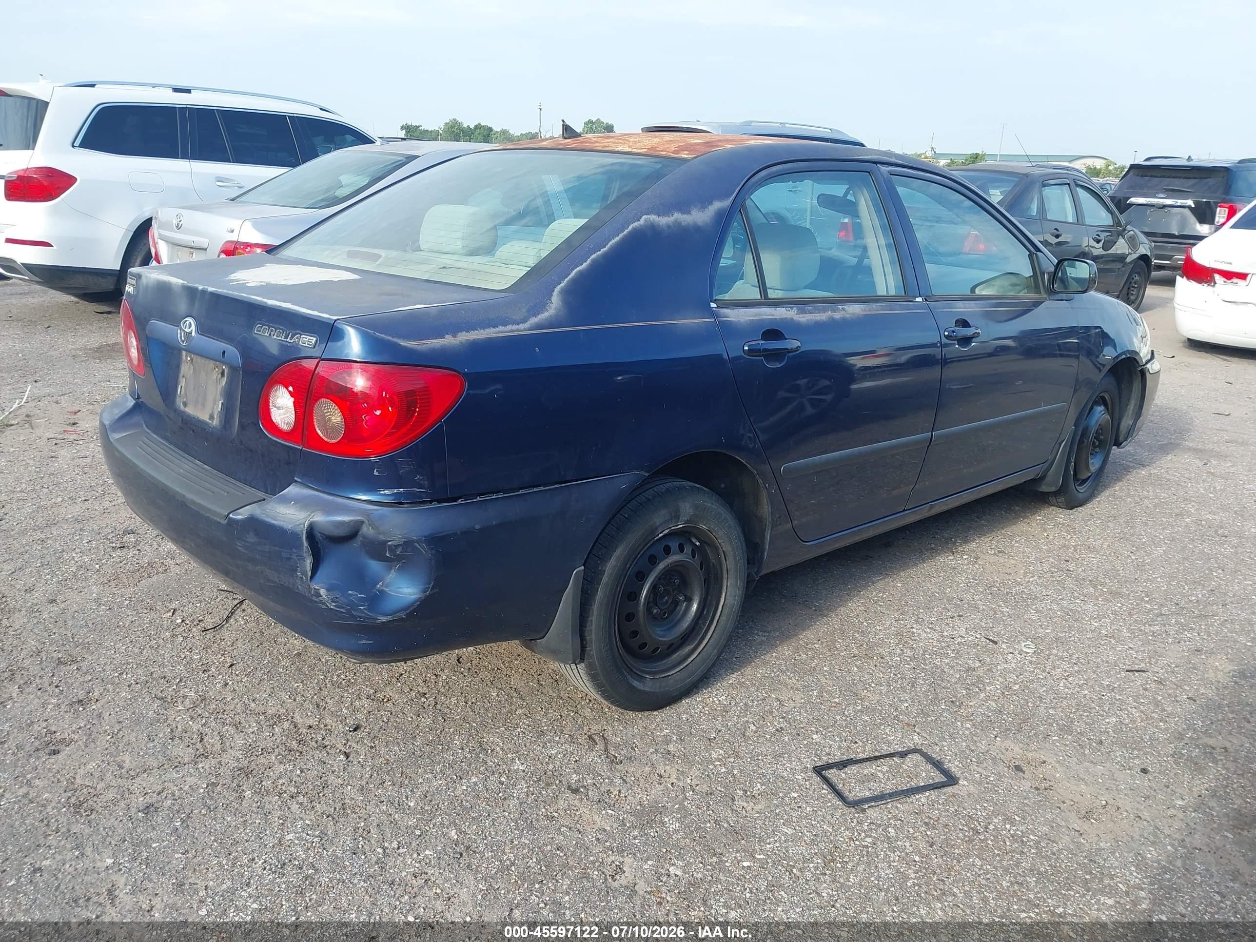 2007 Toyota Corolla Ce Blue vin: 1NXBR32E27Z902236