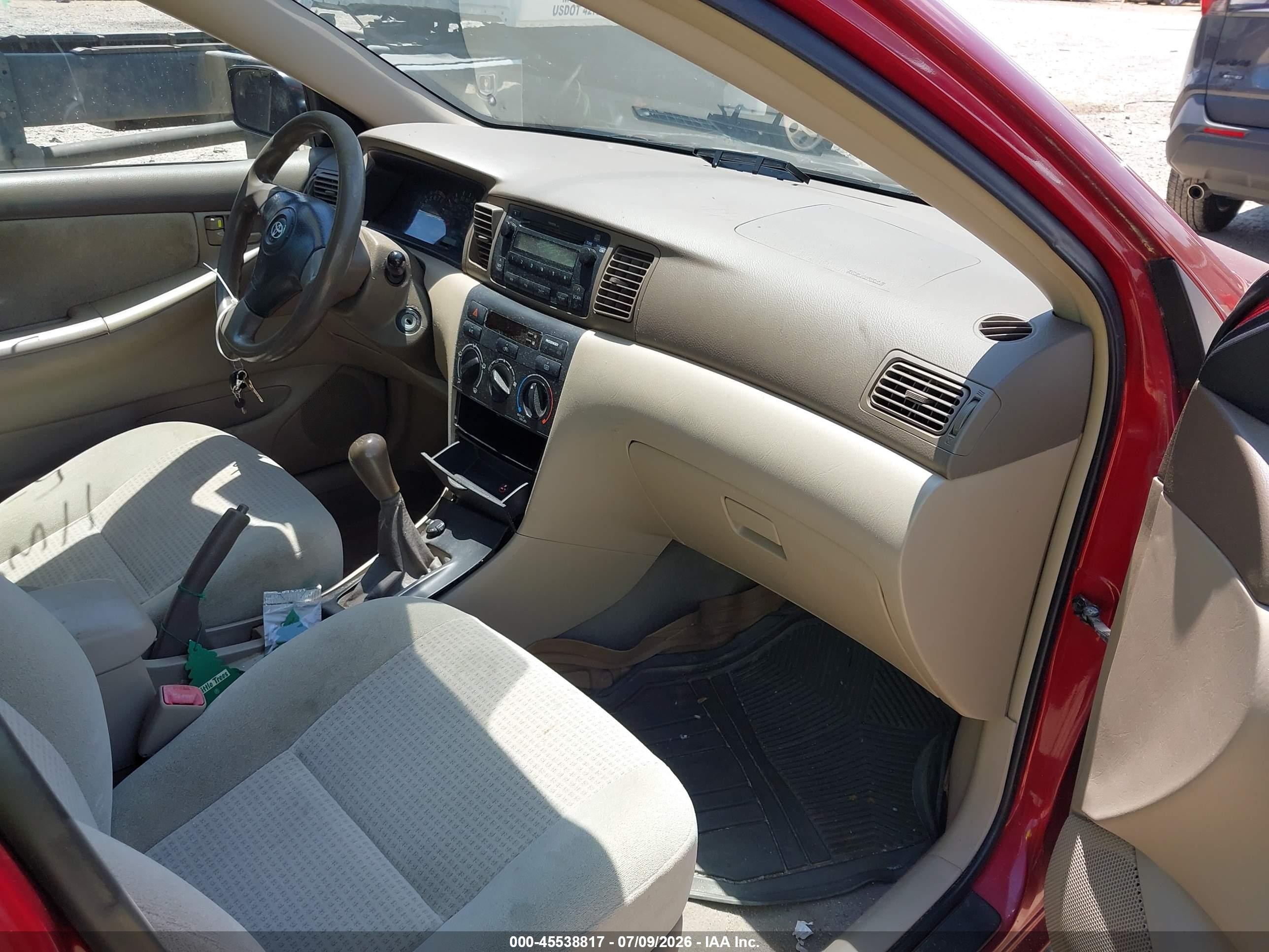 2008 Toyota Corolla Ce Burgundy vin: 1NXBR32E28Z023997