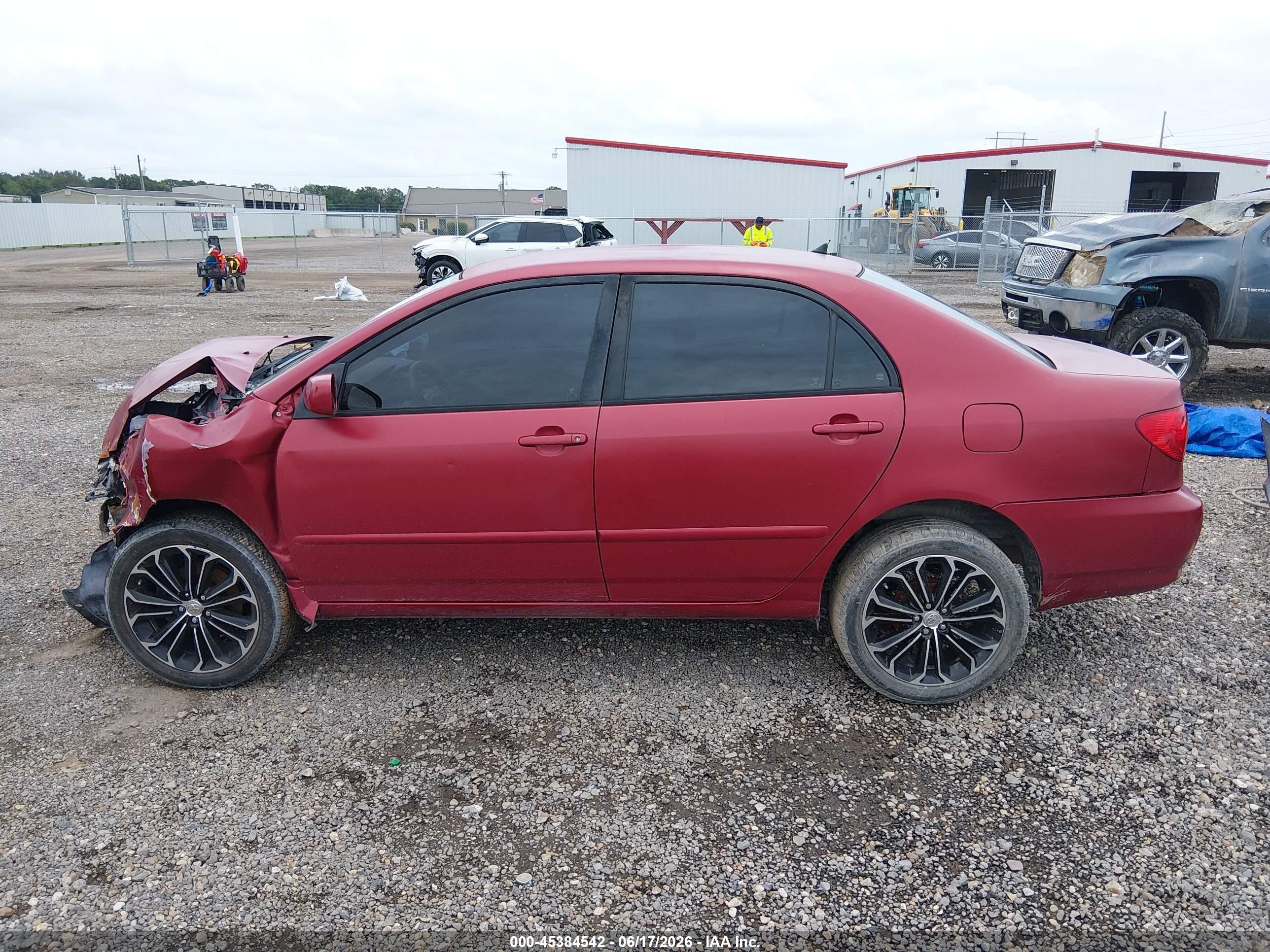 2008 Toyota Corolla Le Burgundy vin: 1NXBR32E28Z981408