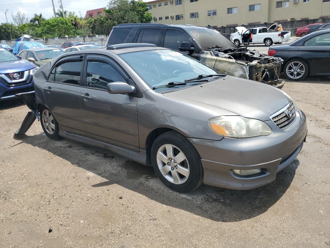 2008 Toyota Corolla Серый vin: 1NXBR32E28Z997477