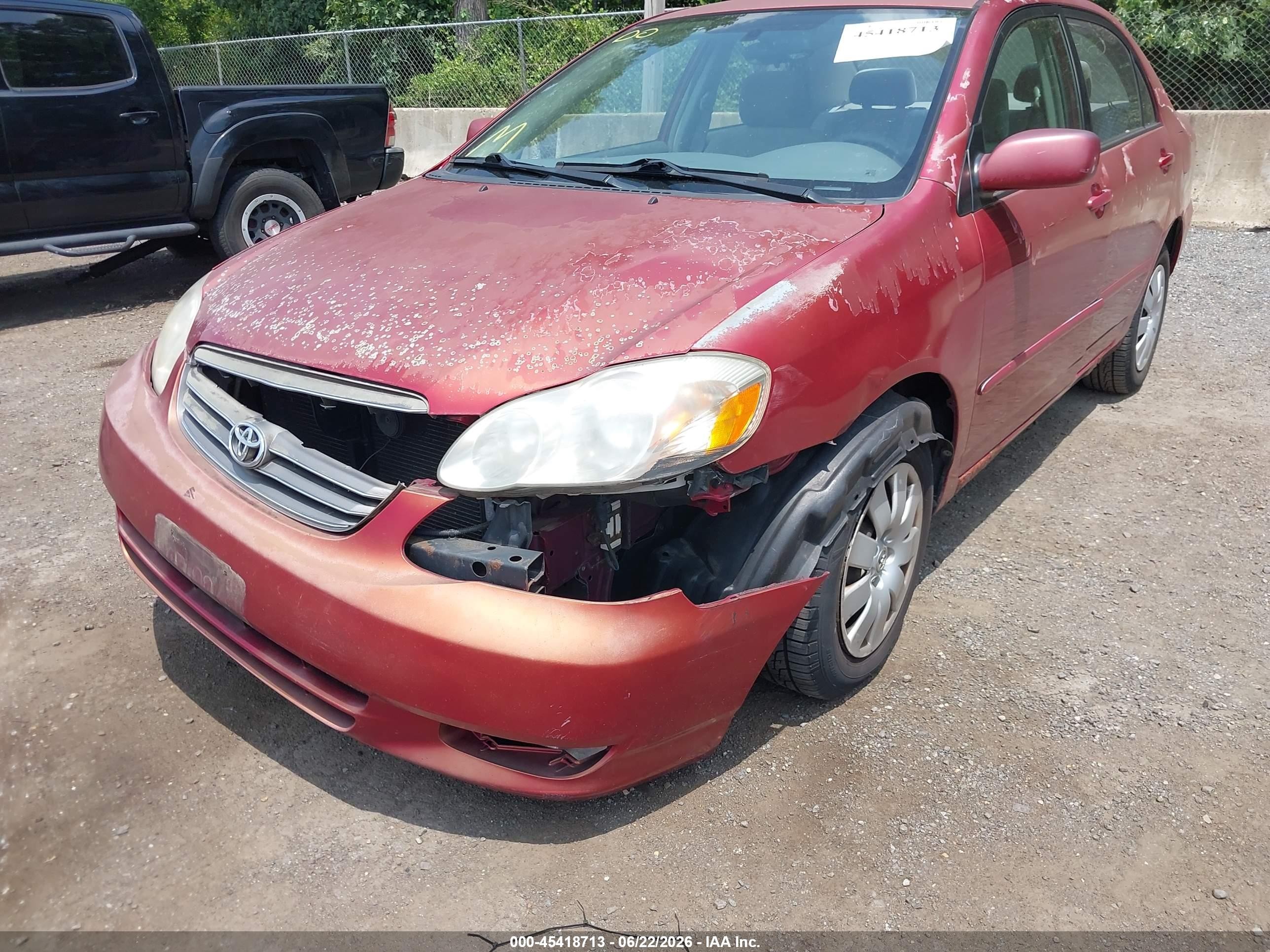 2004 Toyota Corolla Le Red vin: 1NXBR32E34Z245331