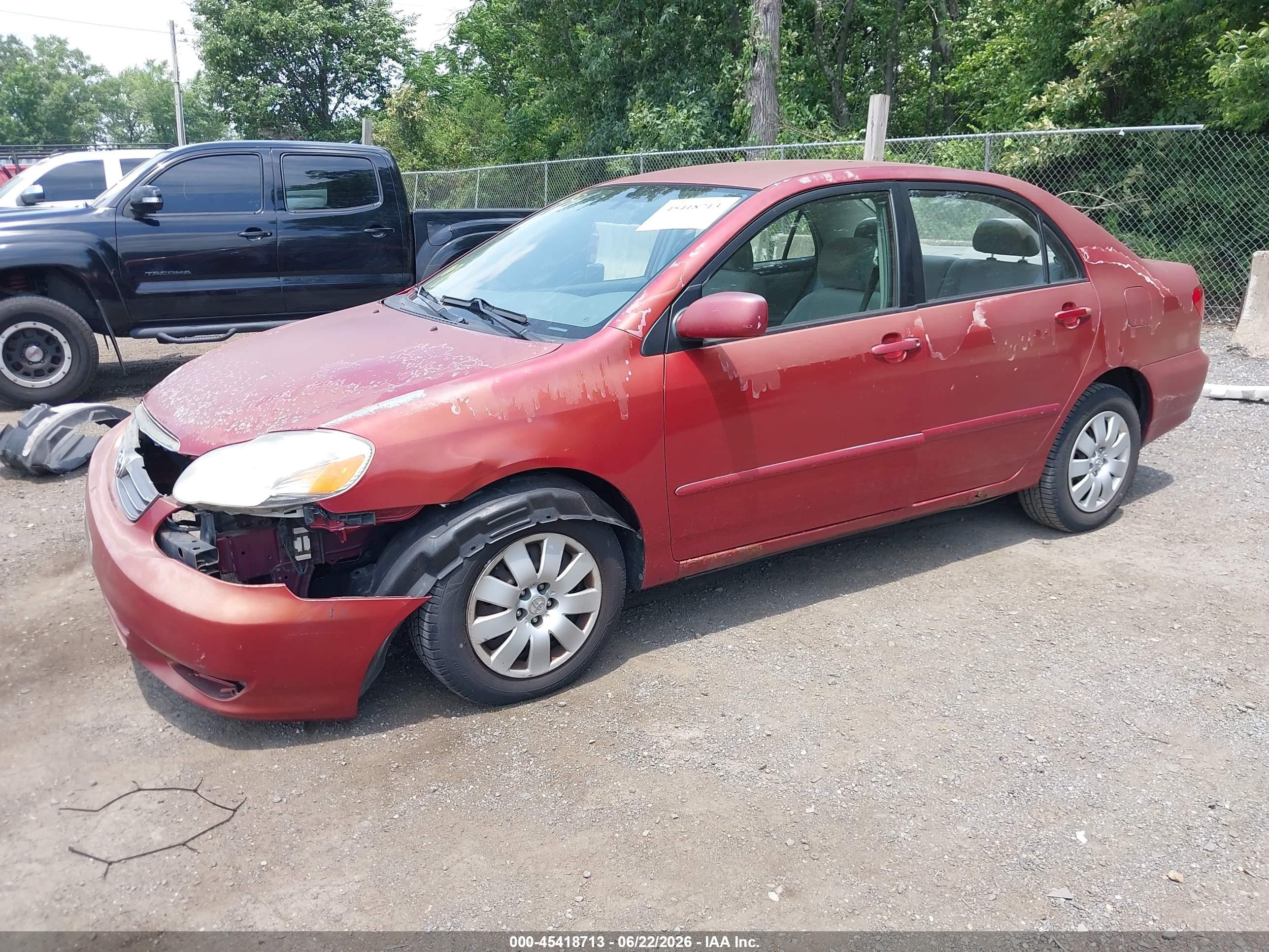 2004 Toyota Corolla Le Red vin: 1NXBR32E34Z245331