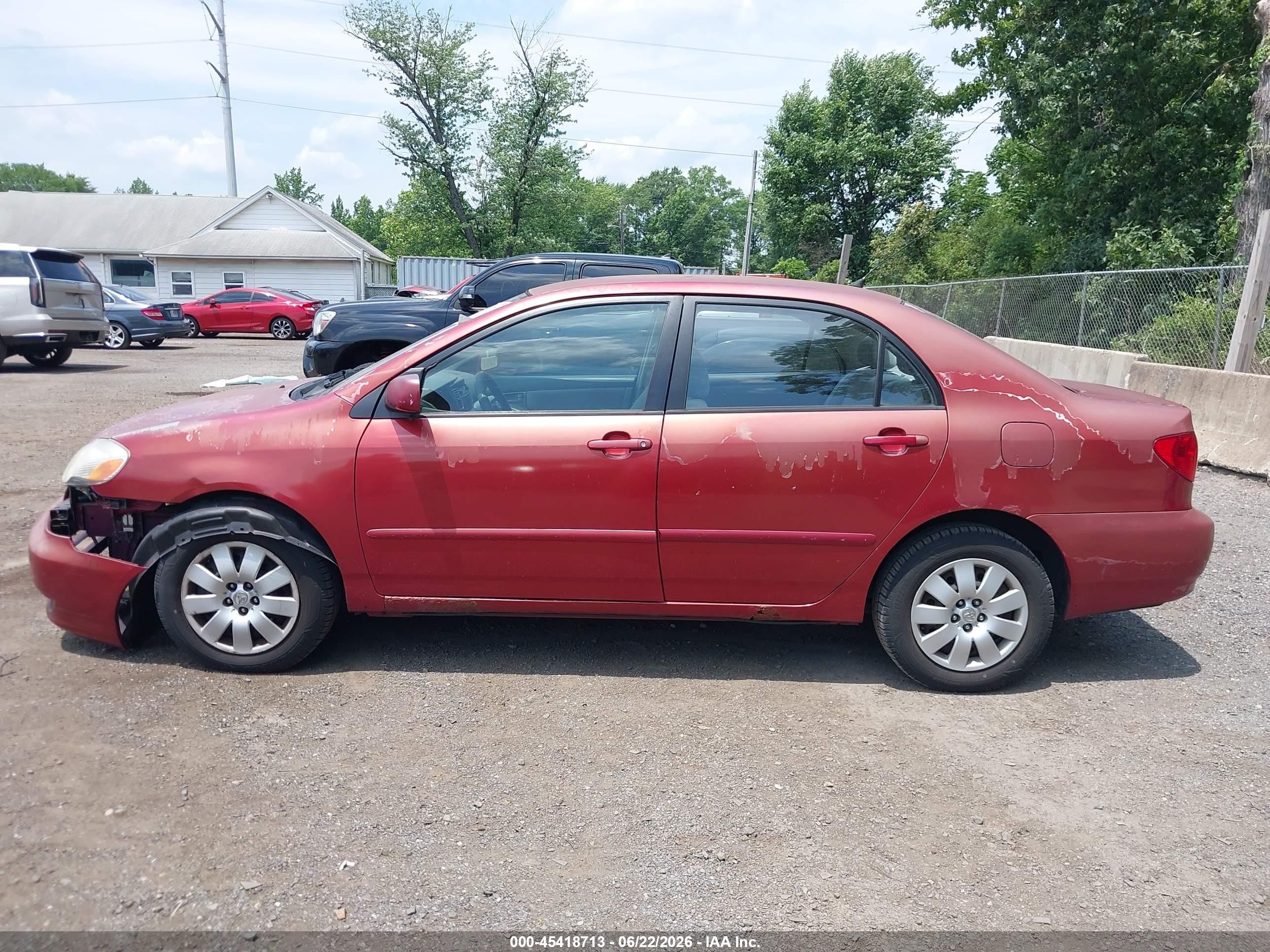 2004 Toyota Corolla Le Red vin: 1NXBR32E34Z245331