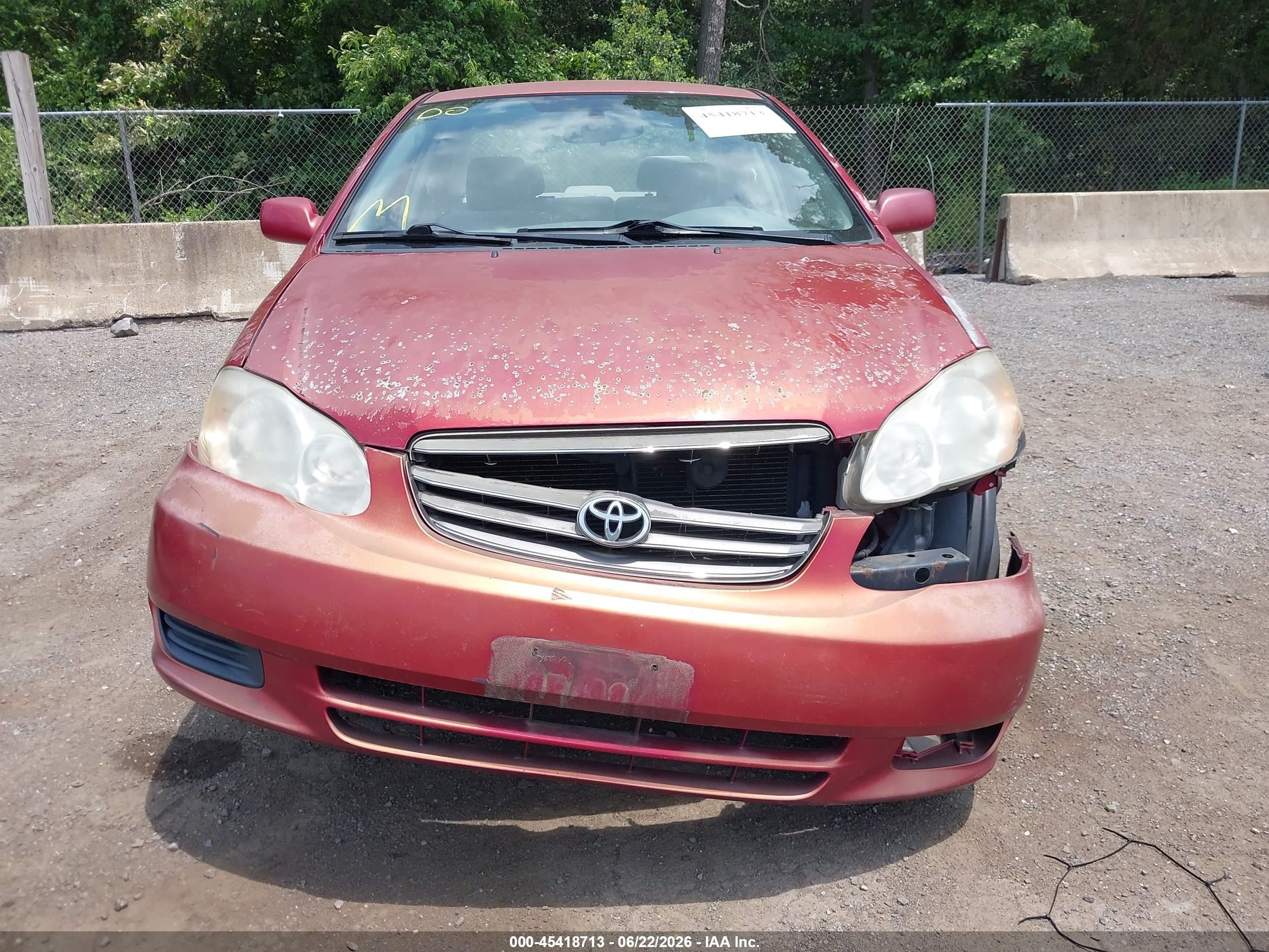 2004 Toyota Corolla Le Red vin: 1NXBR32E34Z245331