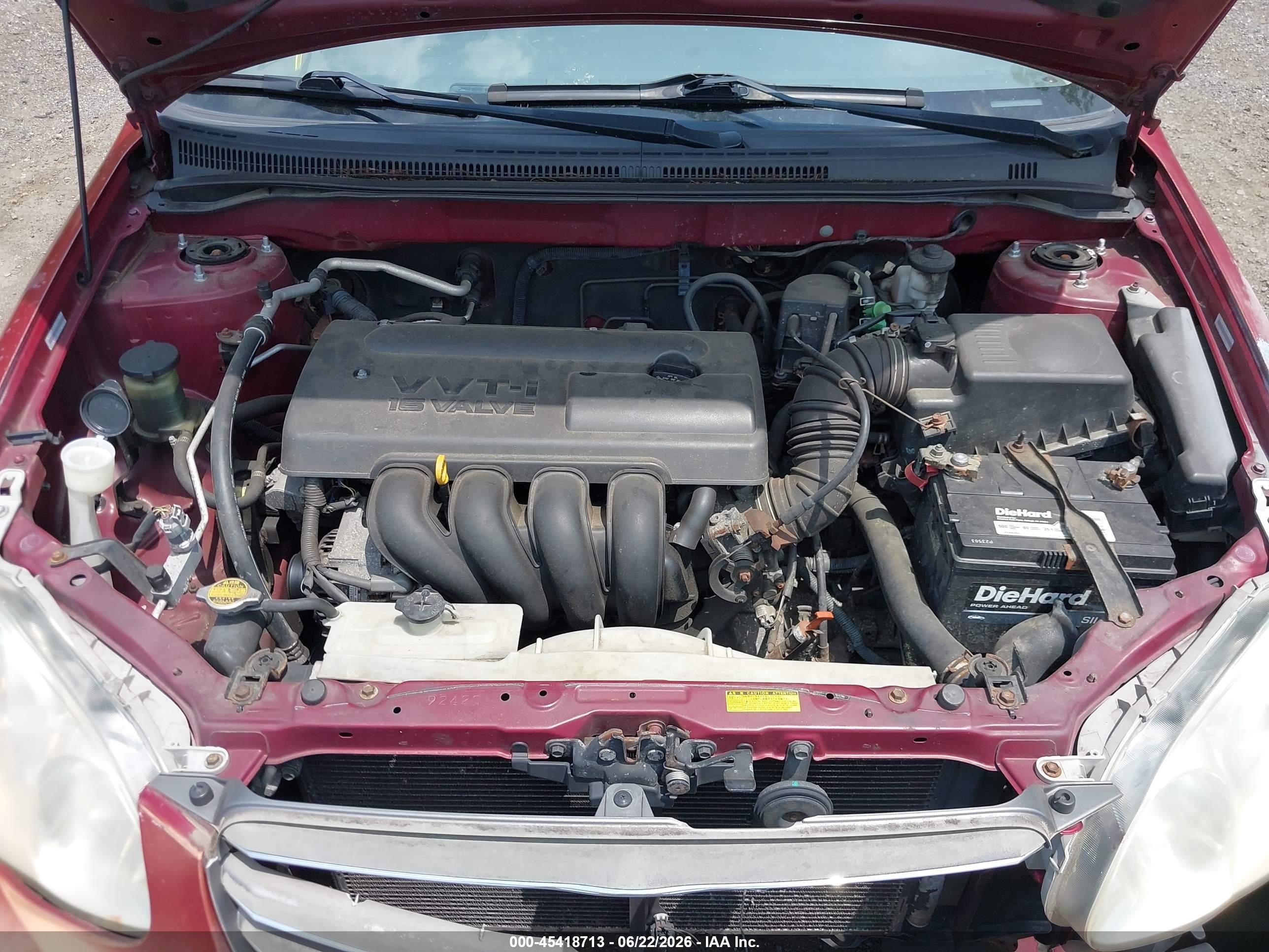 2004 Toyota Corolla Le Red vin: 1NXBR32E34Z245331