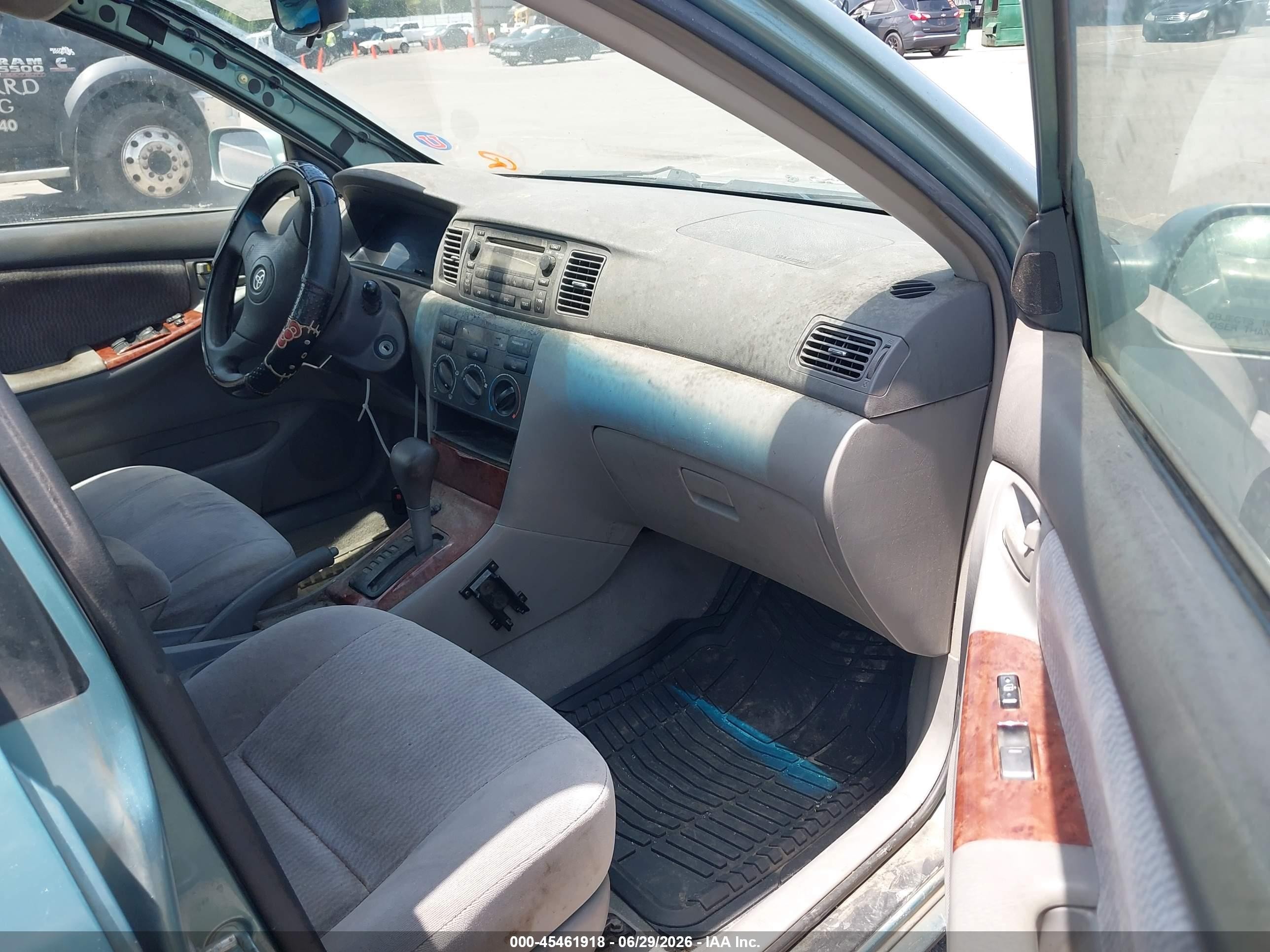 2005 Toyota Corolla Le Green vin: 1NXBR32E35Z345706