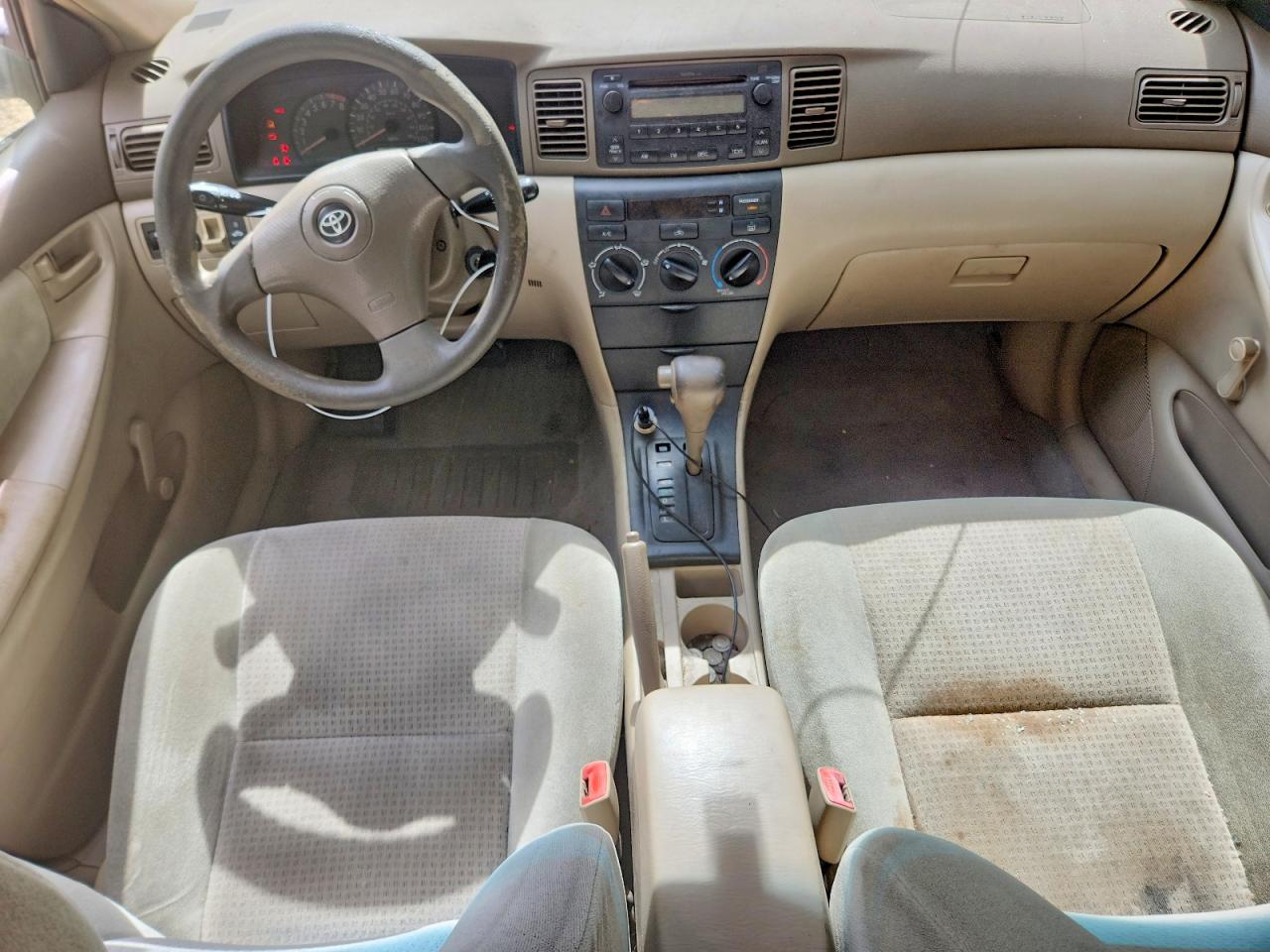 2005 Toyota Corolla Ce White vin: 1NXBR32E35Z456689