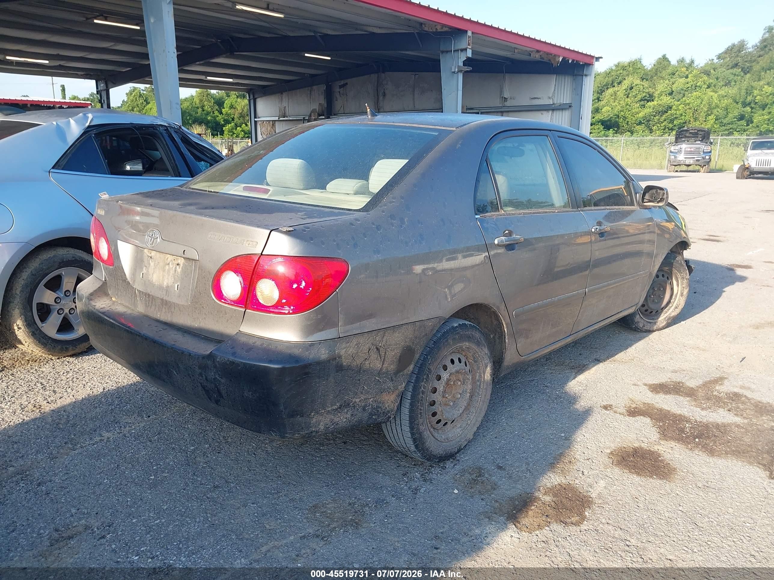 2006 Toyota Corolla Le Gray vin: 1NXBR32E36Z641584