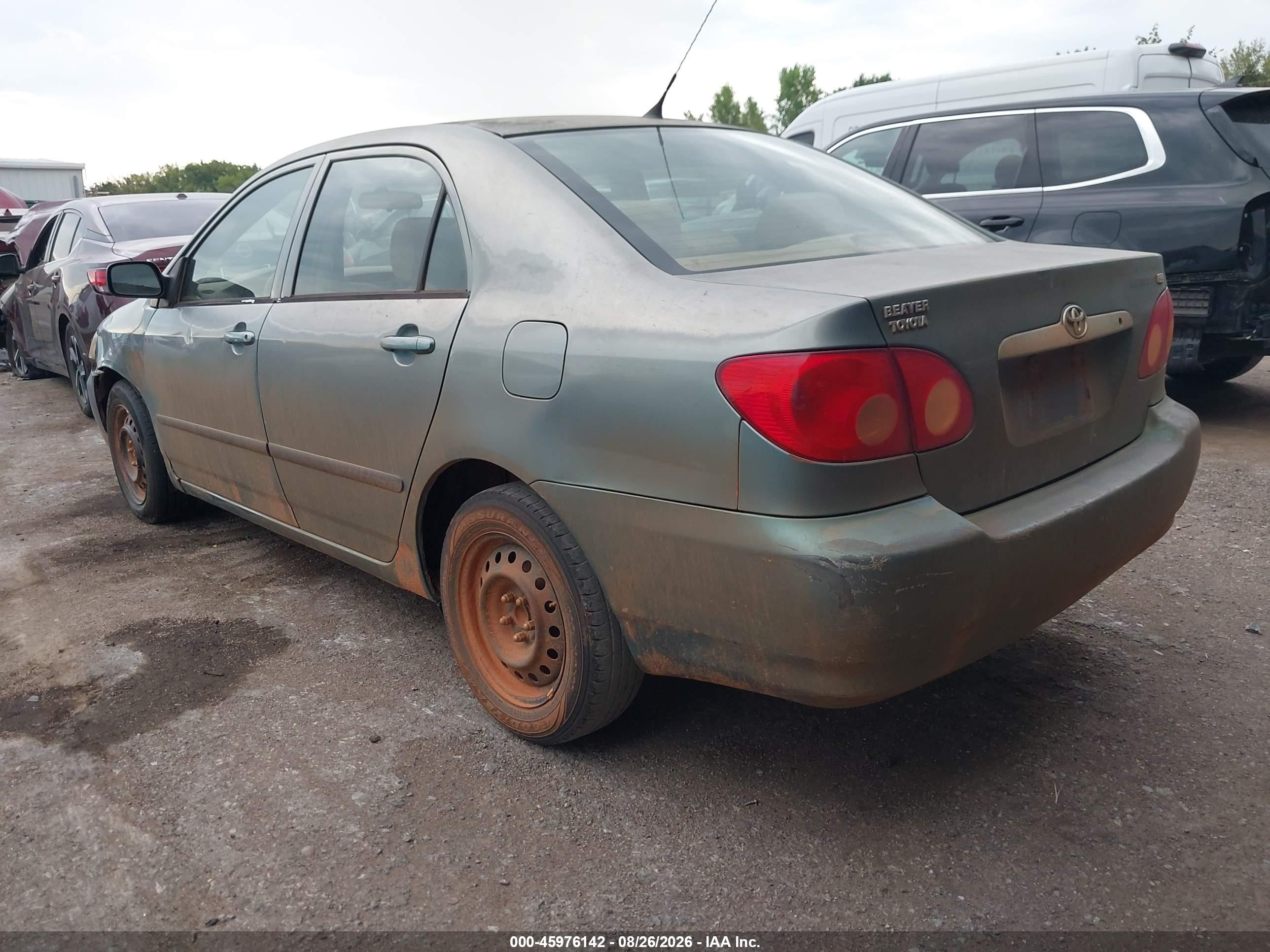 2006 Toyota Corolla Ce Turquoise vin: 1NXBR32E36Z666887