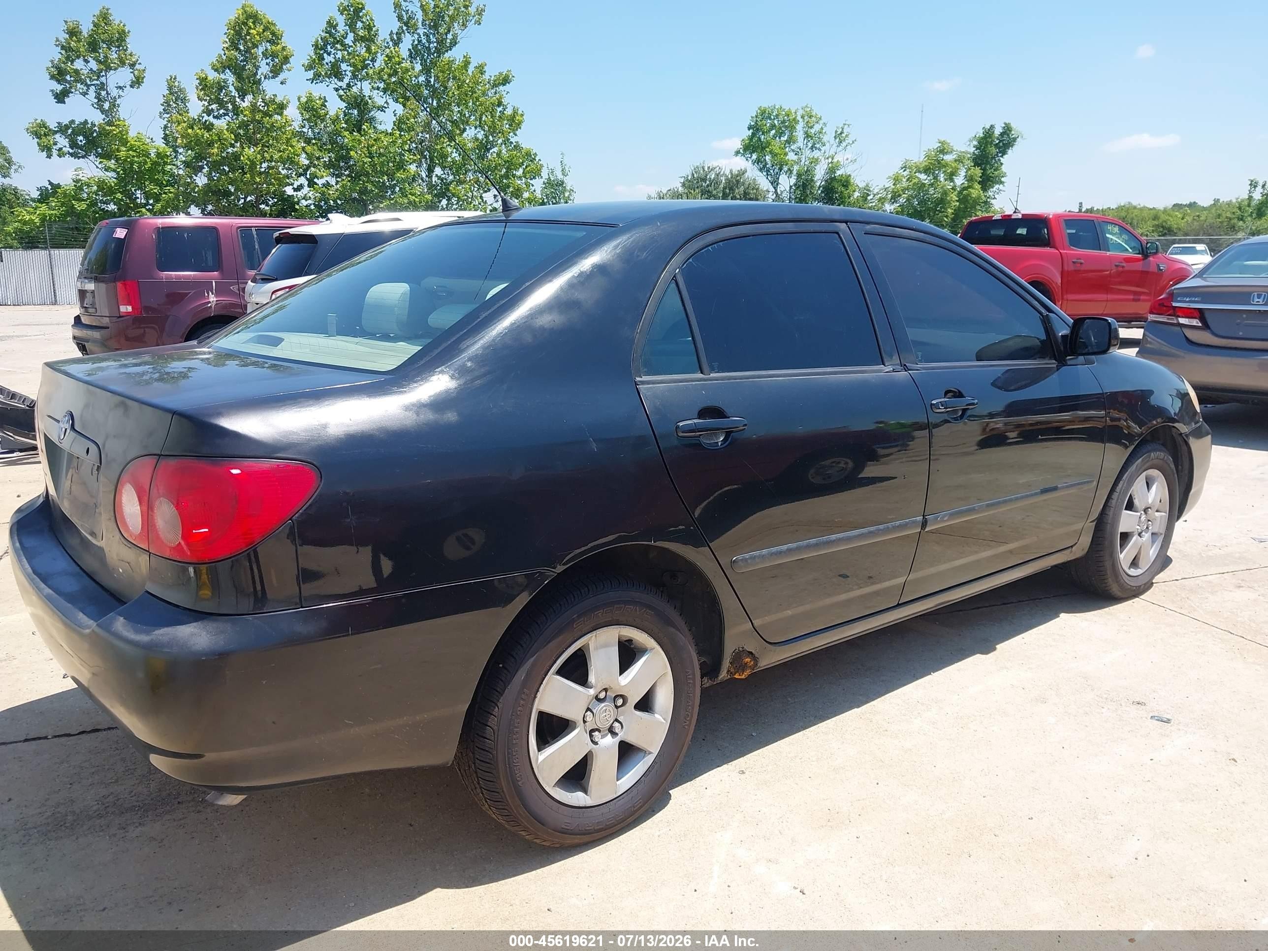 2006 Toyota Corolla Ce Black vin: 1NXBR32E36Z715375