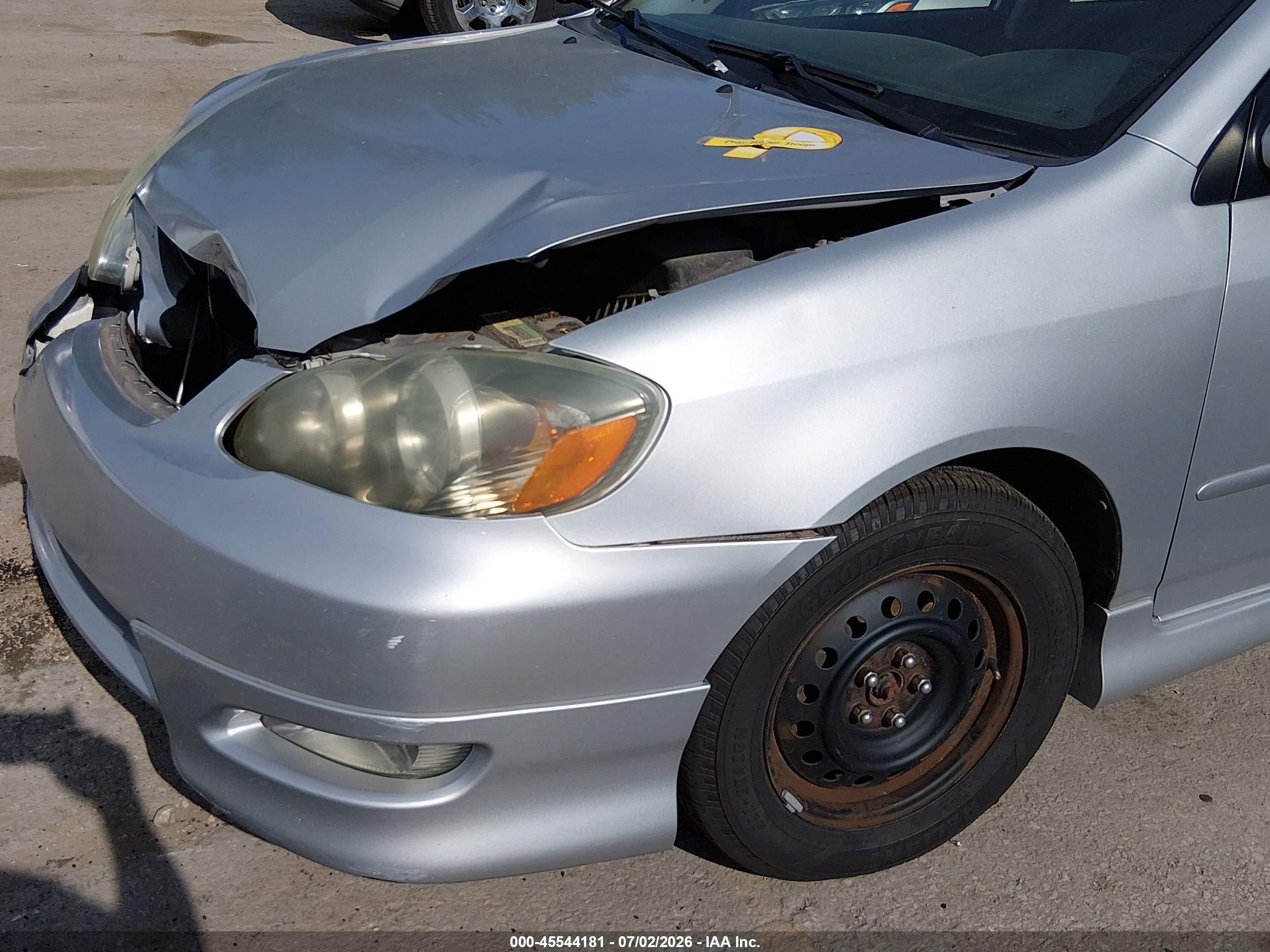 2007 Toyota Corolla S Silver vin: 1NXBR32E37Z769017
