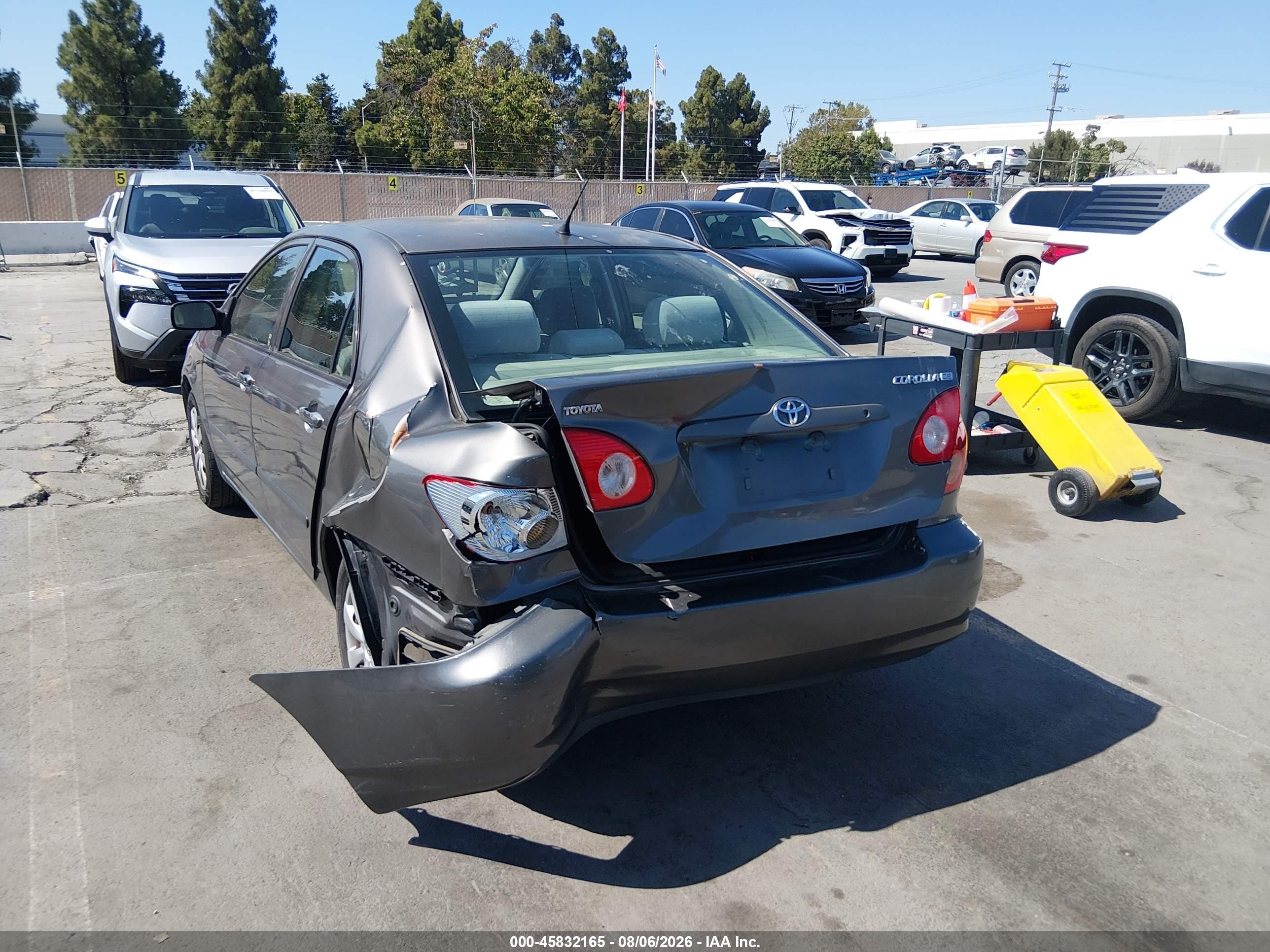 2007 Toyota Corolla Ce Gray vin: 1NXBR32E37Z836859
