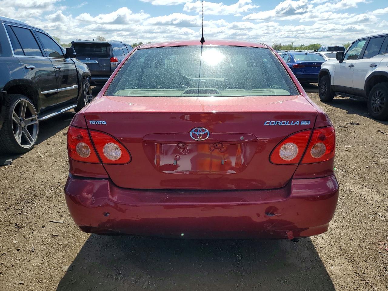 2007 Toyota Corolla Ce Red vin: 1NXBR32E37Z863480