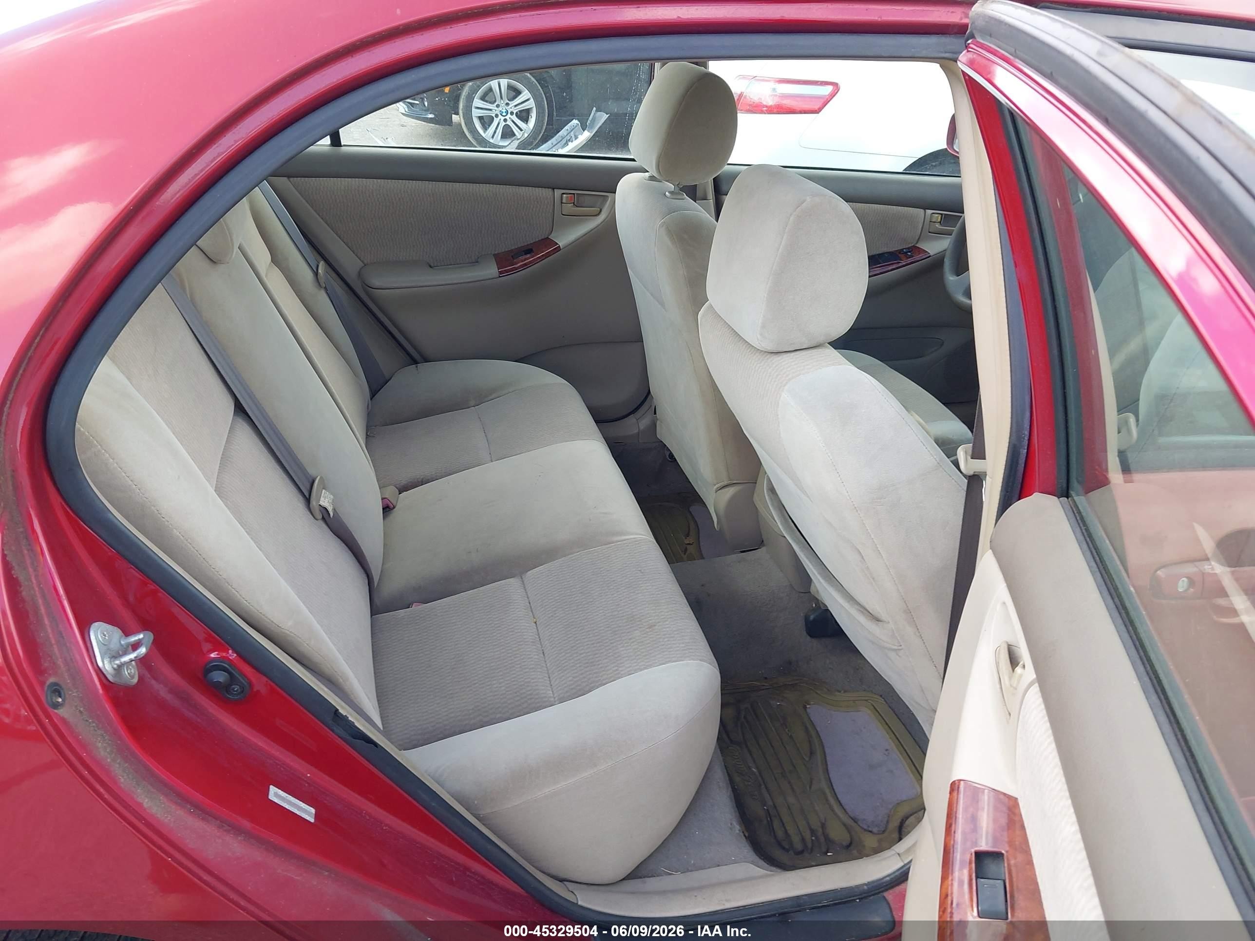 2007 Toyota Corolla Le Красный vin: 1NXBR32E37Z895555