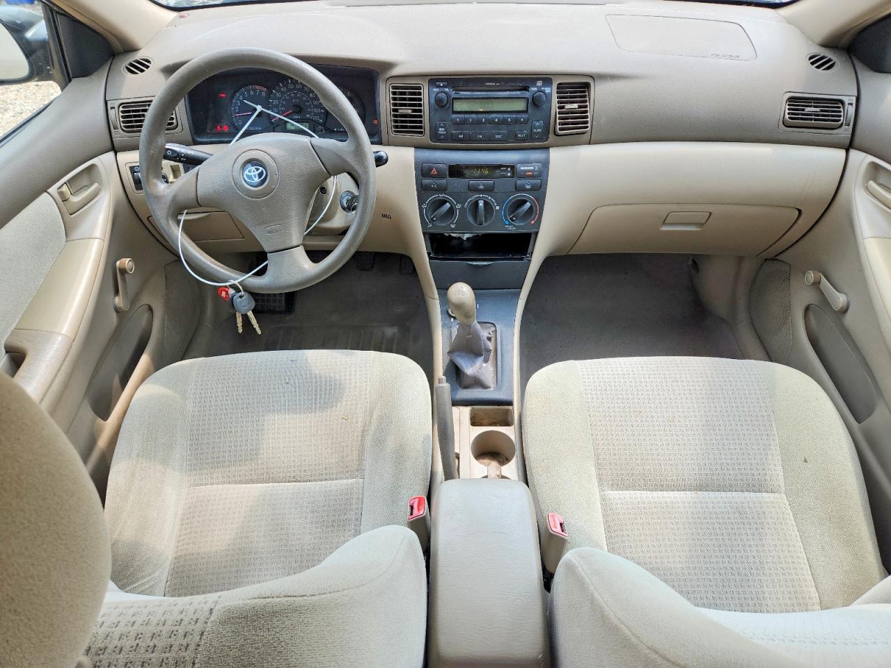 2007 Toyota Corolla Ce Beige vin: 1NXBR32E37Z936170