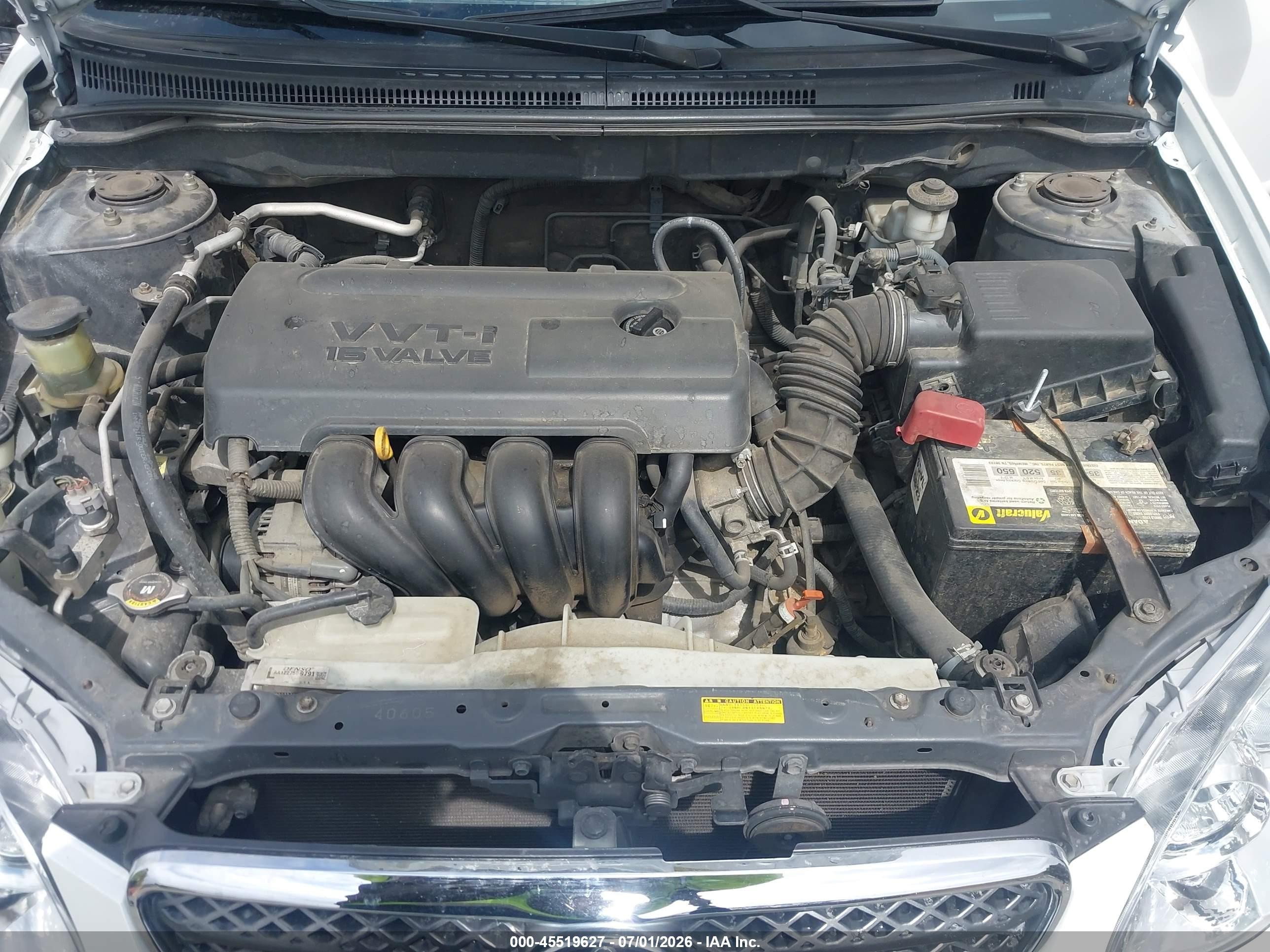 2008 Toyota Corolla Le White vin: 1NXBR32E38Z024057