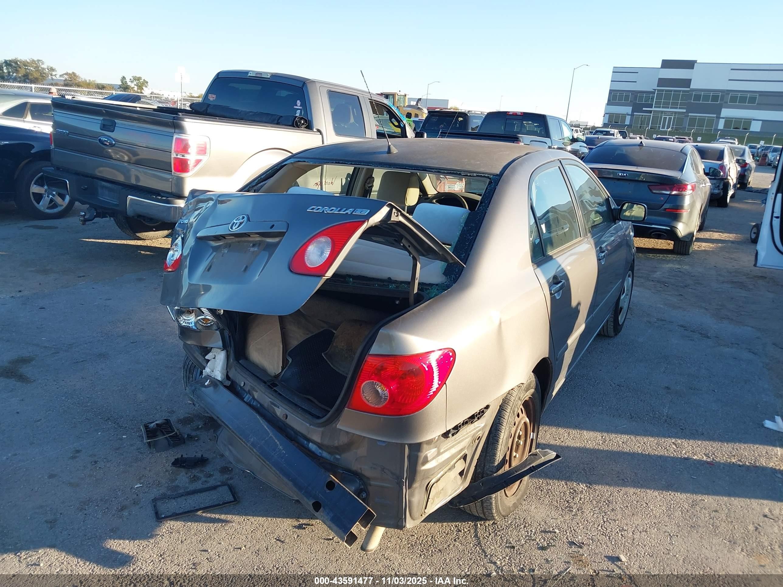 2008 Toyota Corolla Le Серый vin: 1NXBR32E38Z951690
